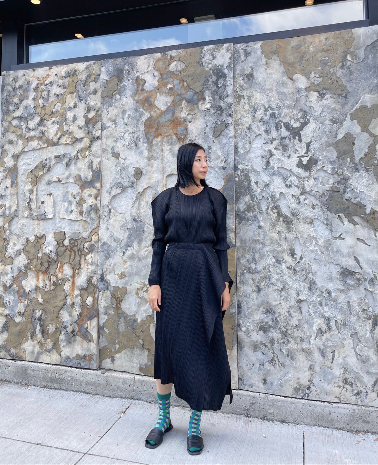 Edge skirt (black, pink, beige, brown)
