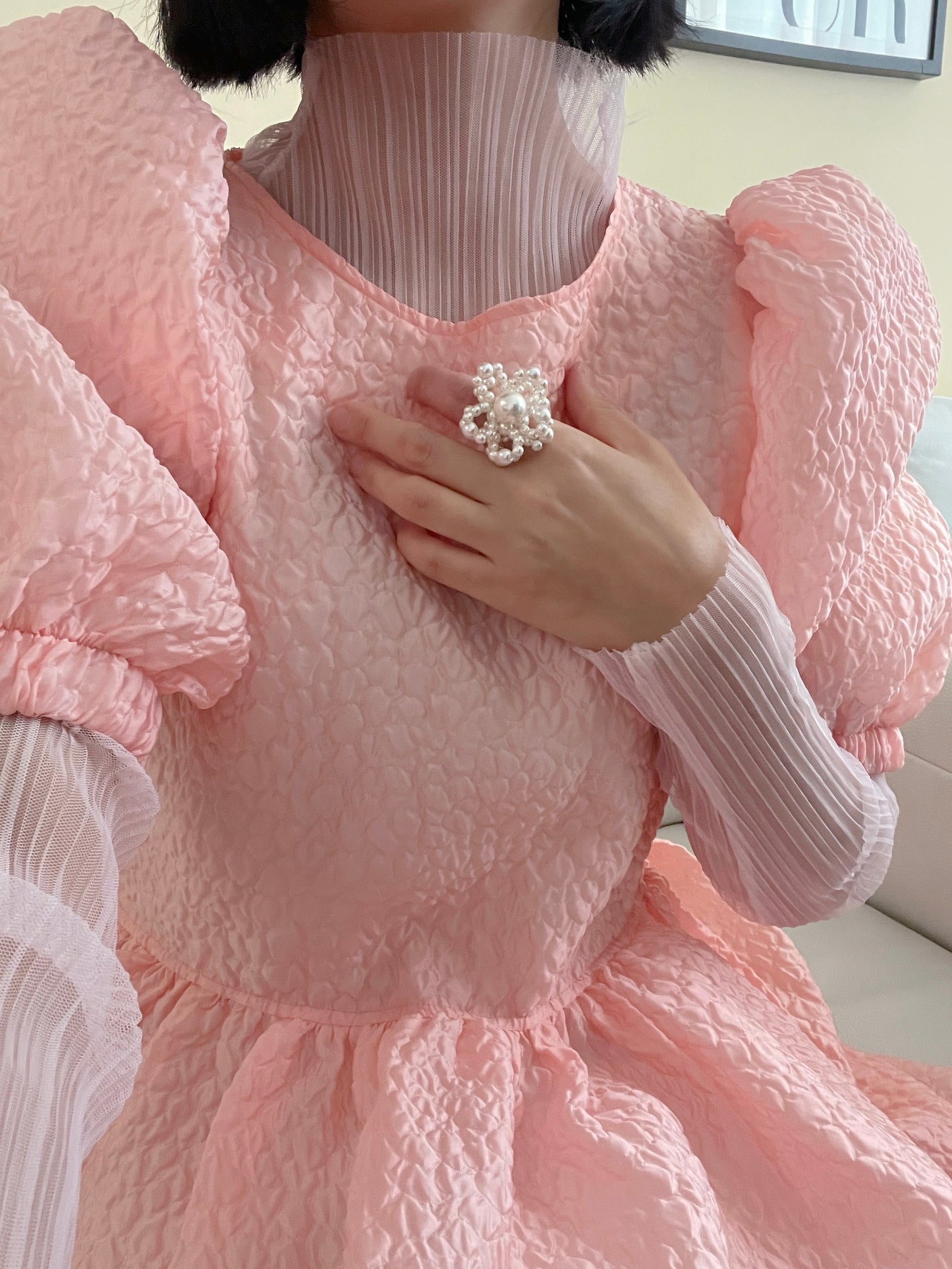 pearl ring (flower, ribbon,heart)
