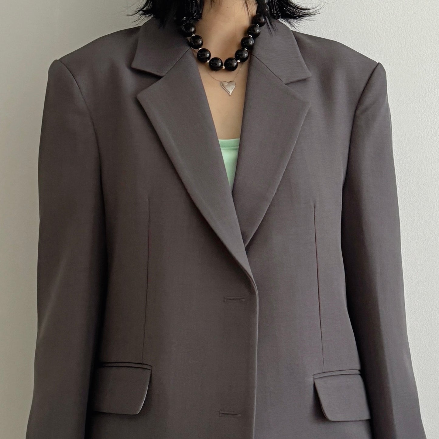 Oversized blazer (gray, black)