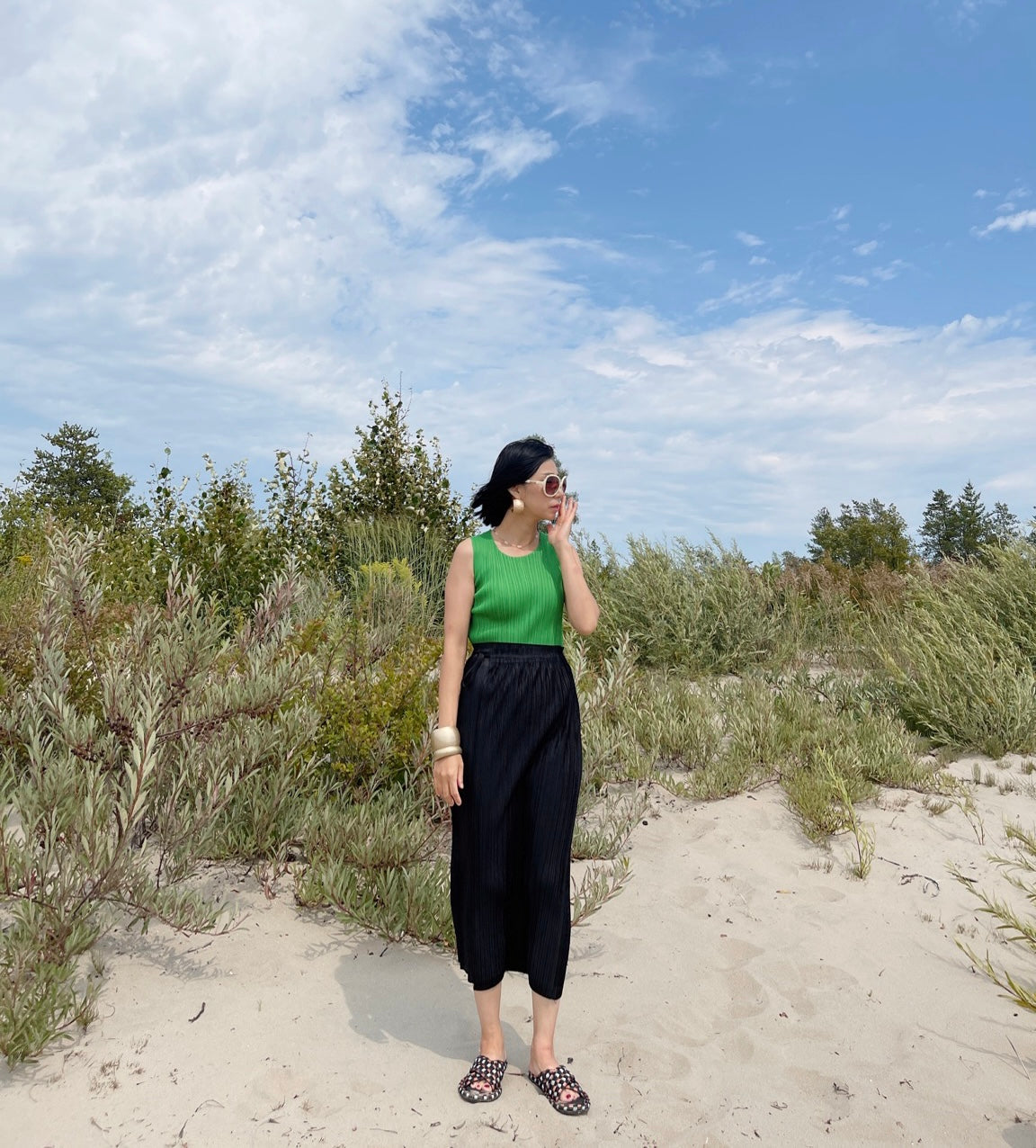 Wrap skirt (mint, royal blue, pink, mustard, black, ivory)
