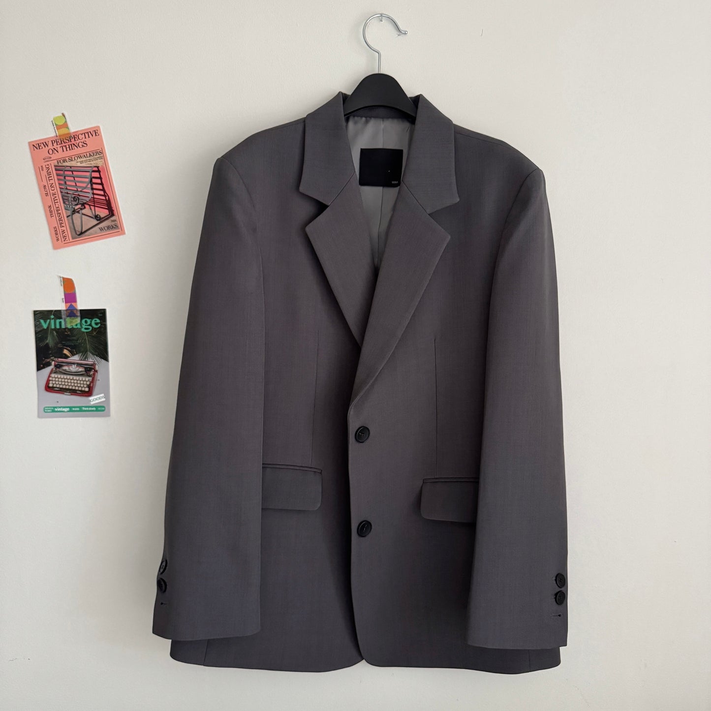 Oversized blazer (gray, black)
