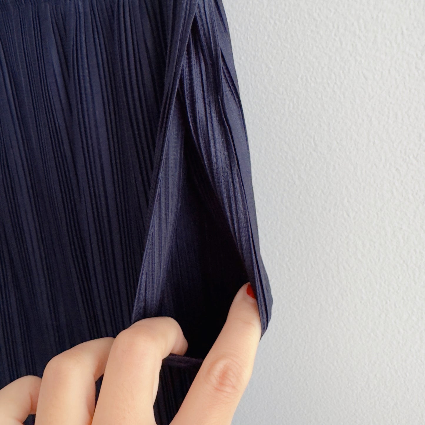 Pleated maxi skirt