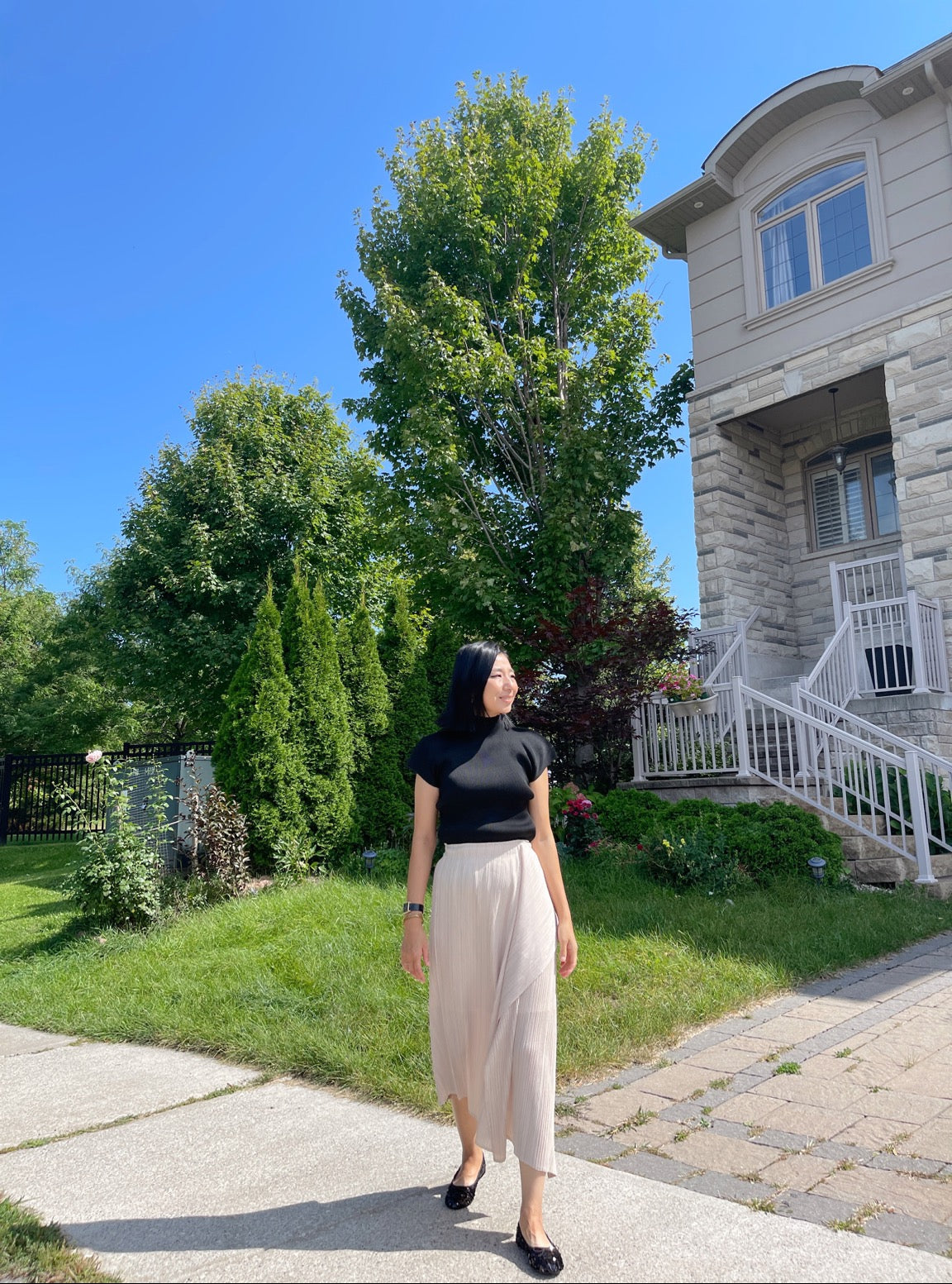 Edge skirt (black, pink, beige, brown)