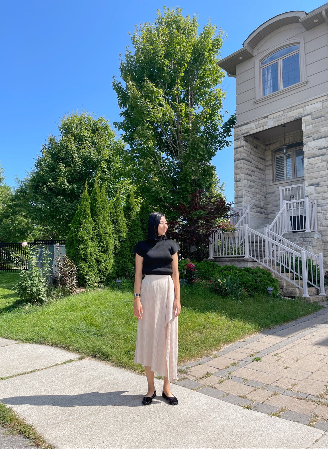 Edge skirt (black, pink, beige, brown)