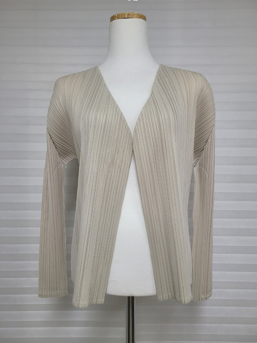pleats basic cardigan( navy, ivory)