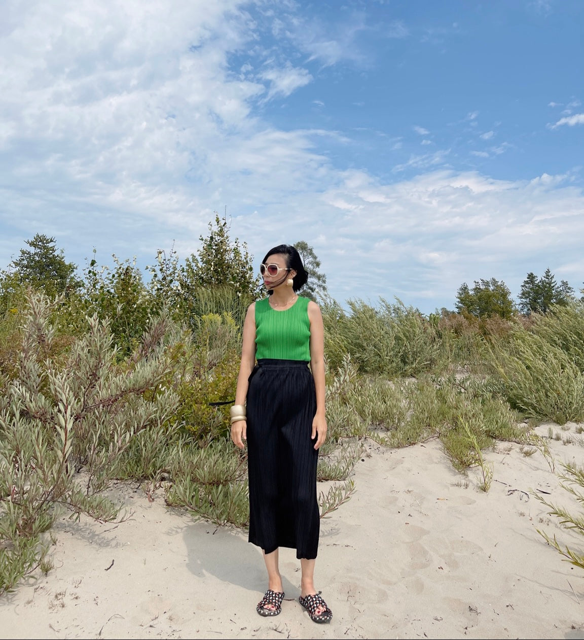 Basic Top (black, ivory, green, pink)