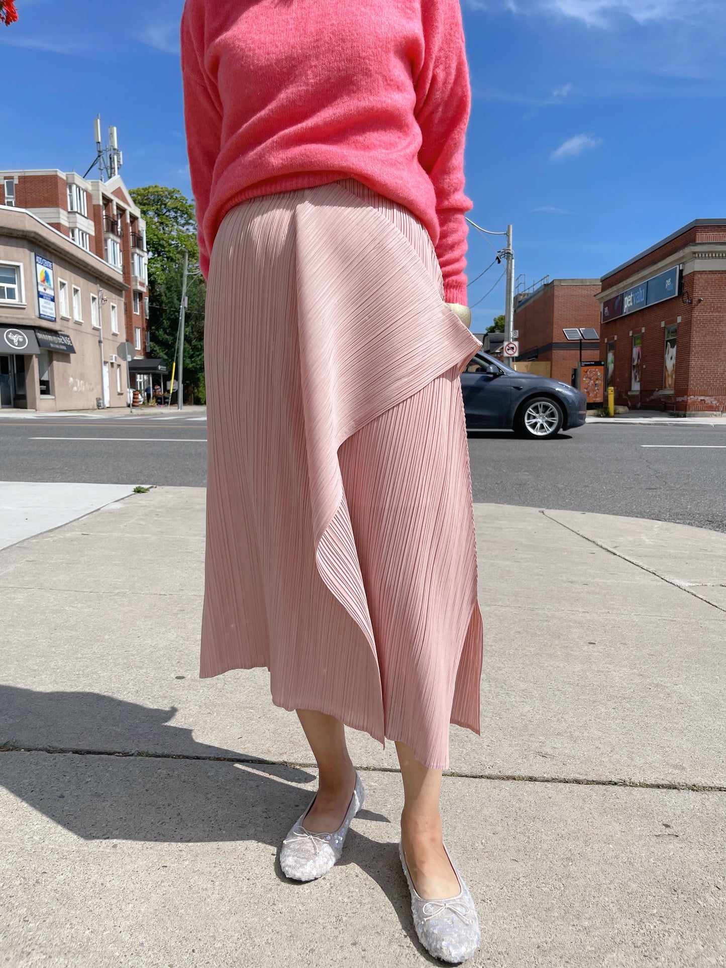 Edge skirt (black, pink, beige, brown)