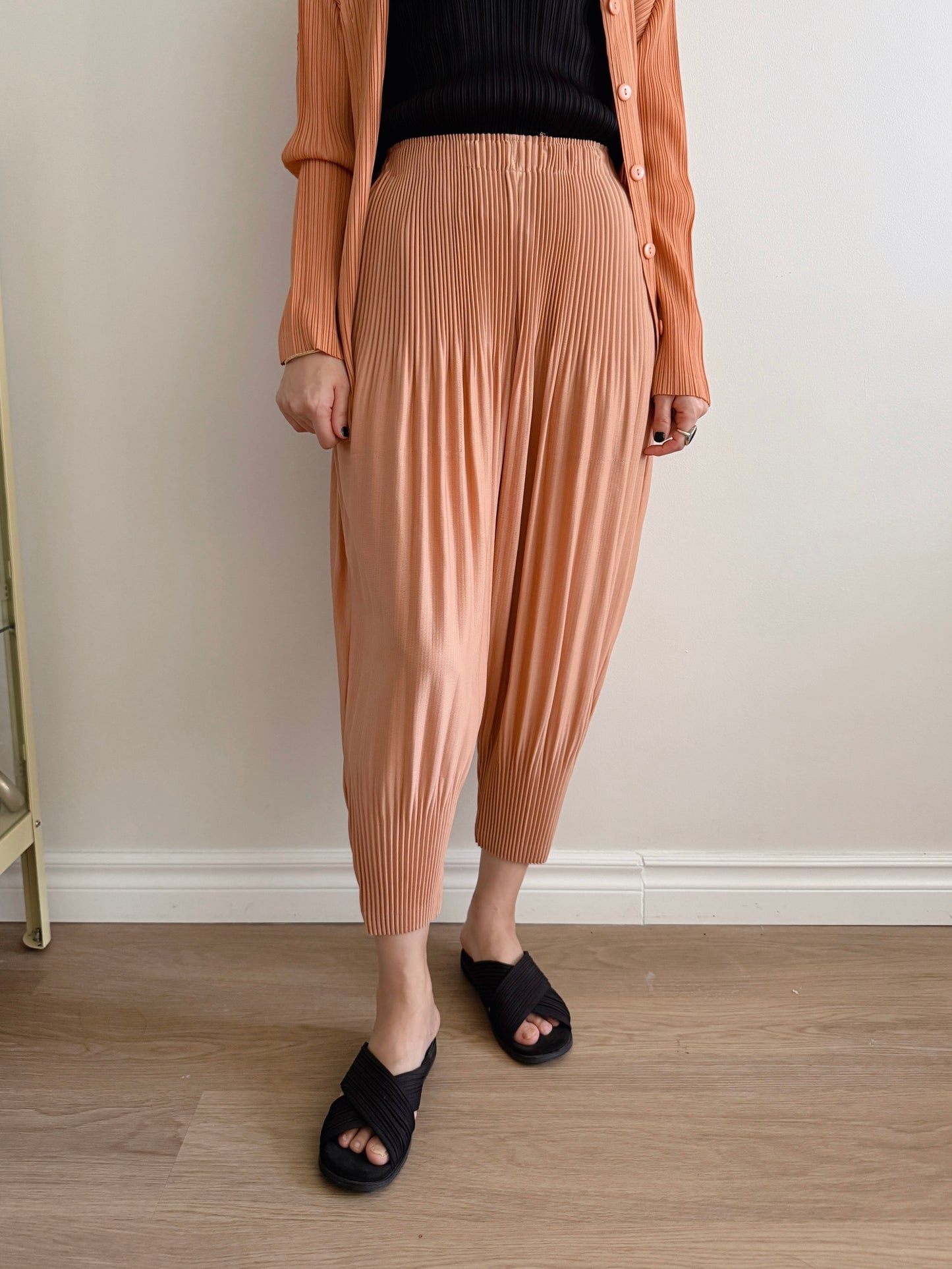 Pleats baggy pants ( black, pink, ivory, orange, mocha)