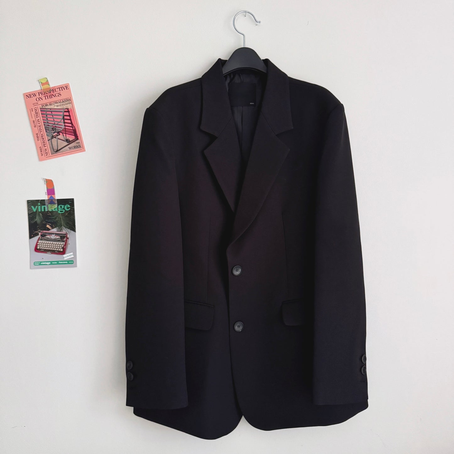Oversized blazer (gray, black)