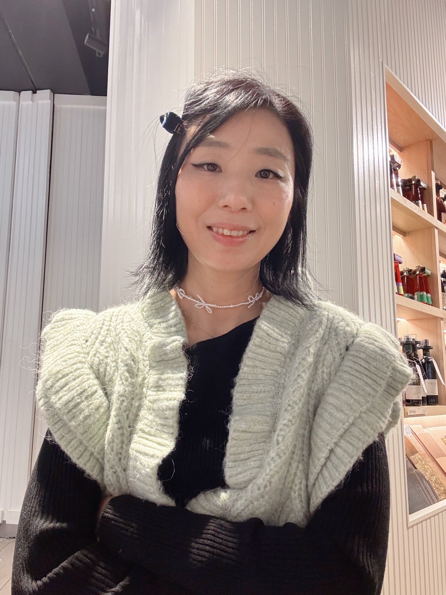Choker Pearl bow Necklace
