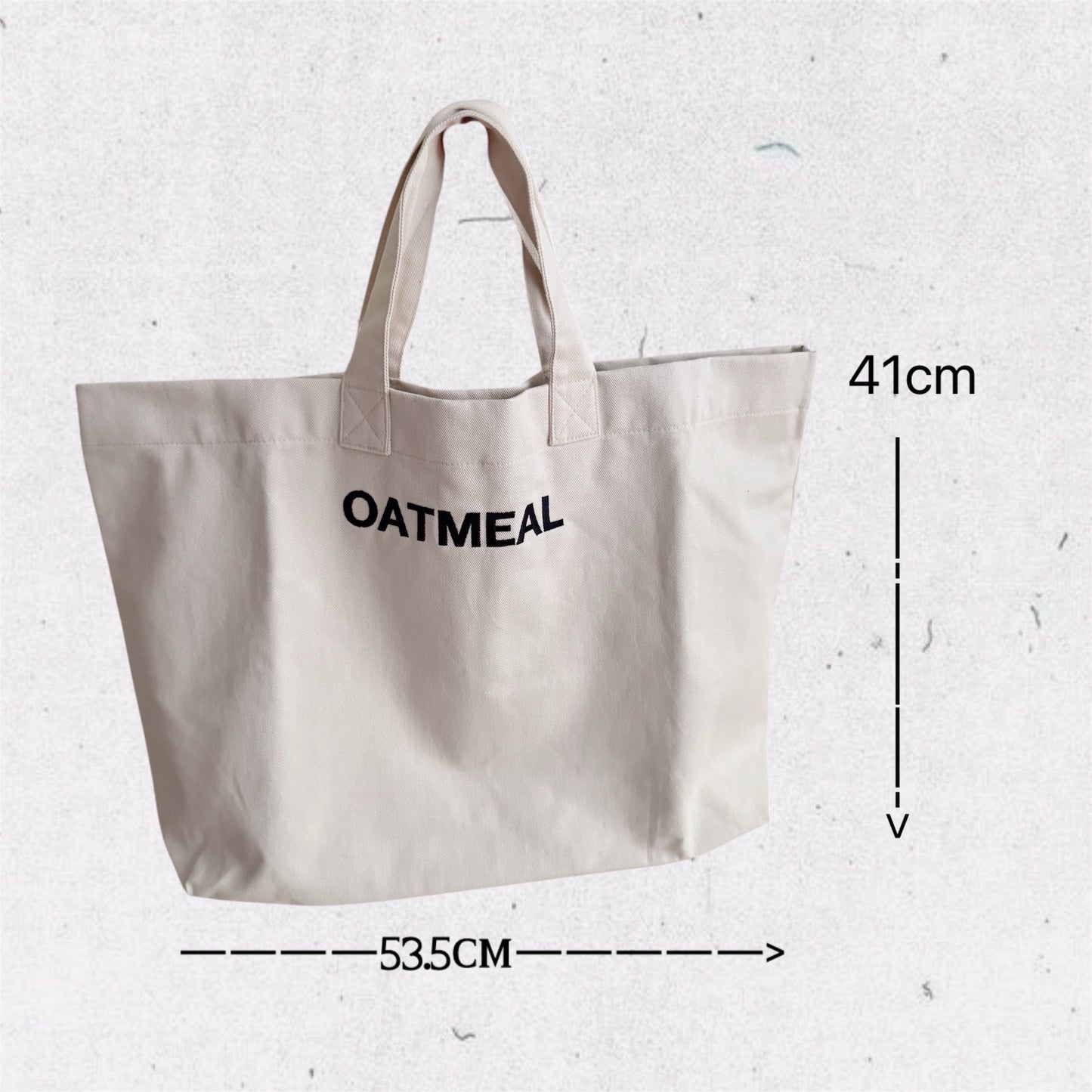 De Bon canvas bag (oatmeal, brown)