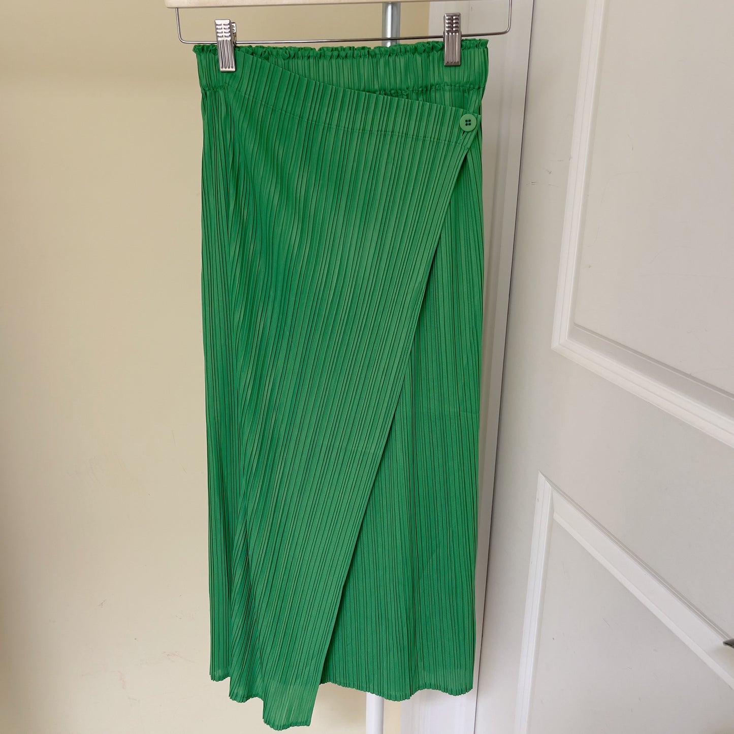 <SPECIAL> Button wrap skirt (green, blue, ivory)