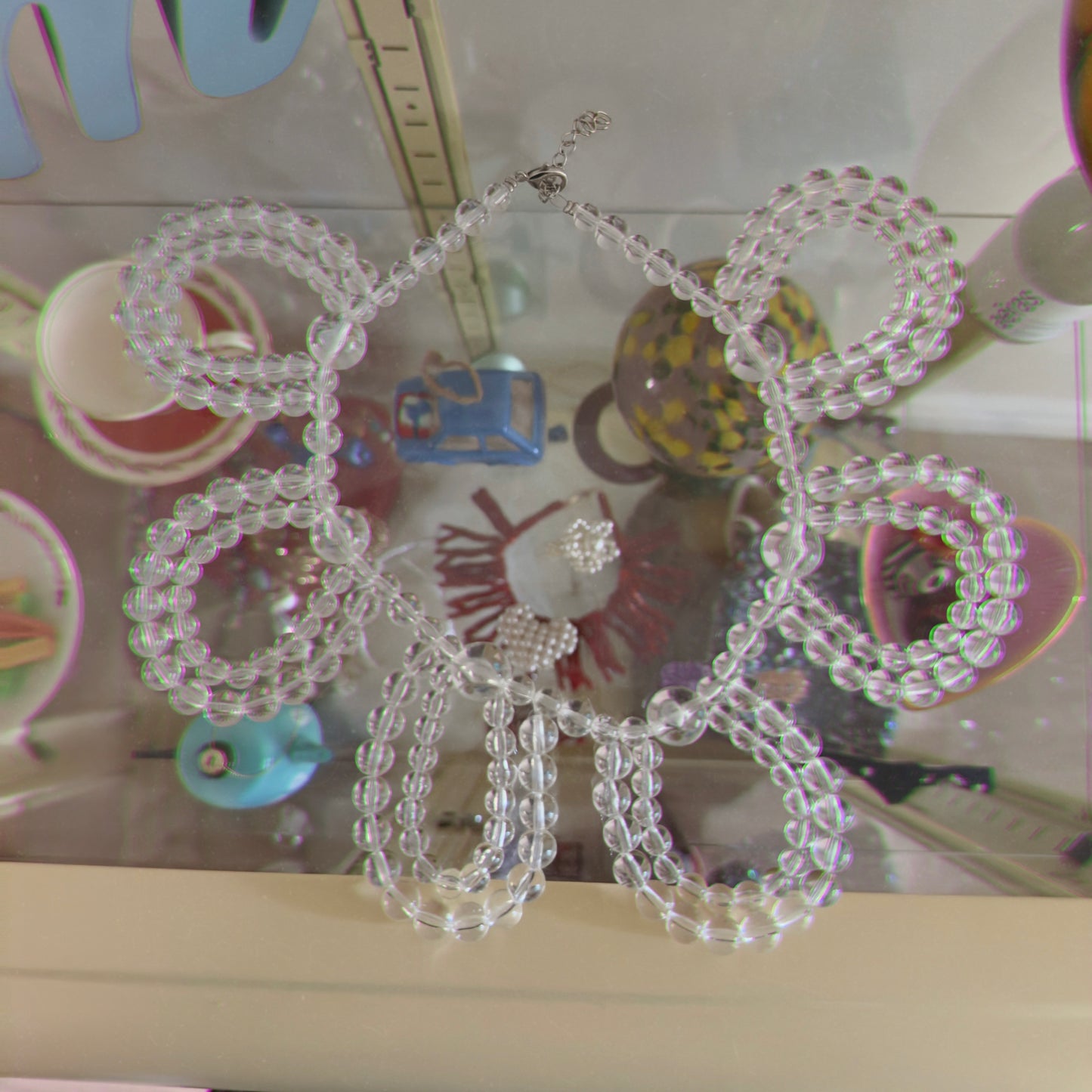 Flower acrylic necklace