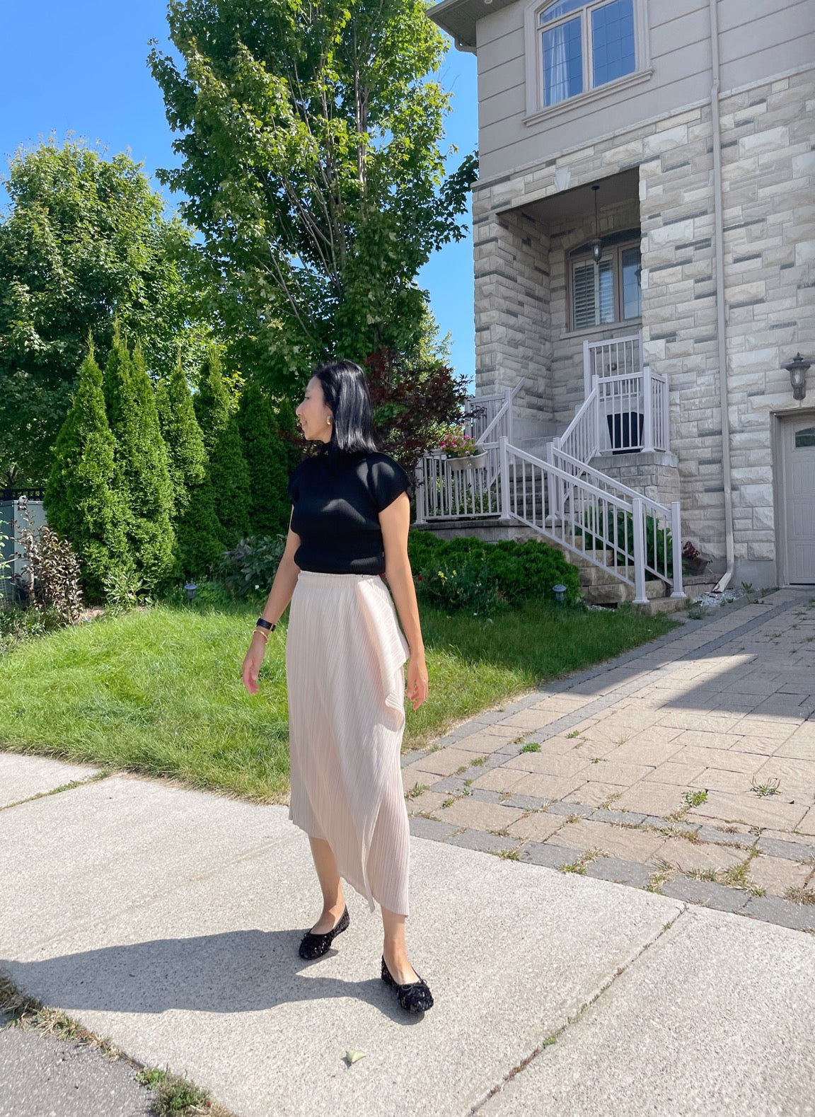 Edge skirt (black, pink, beige, brown)