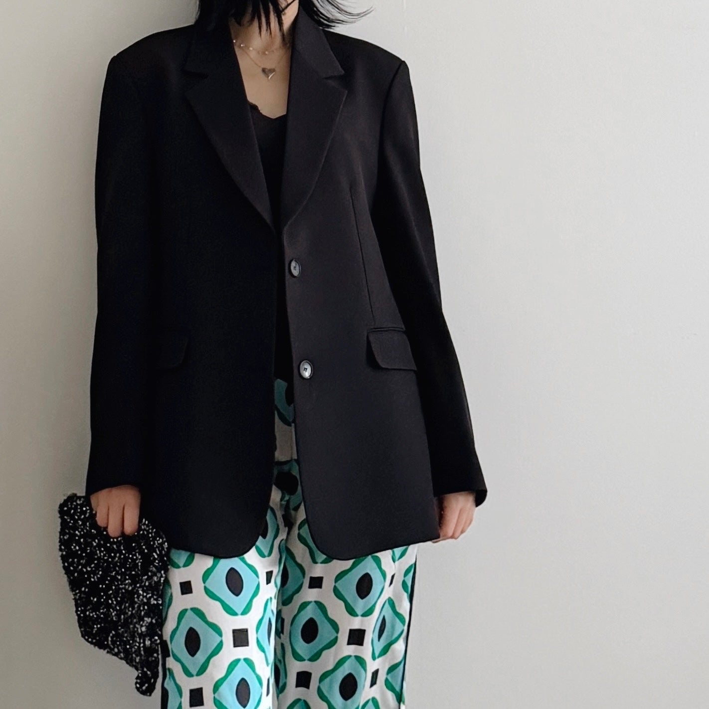 Oversized blazer (gray, black)
