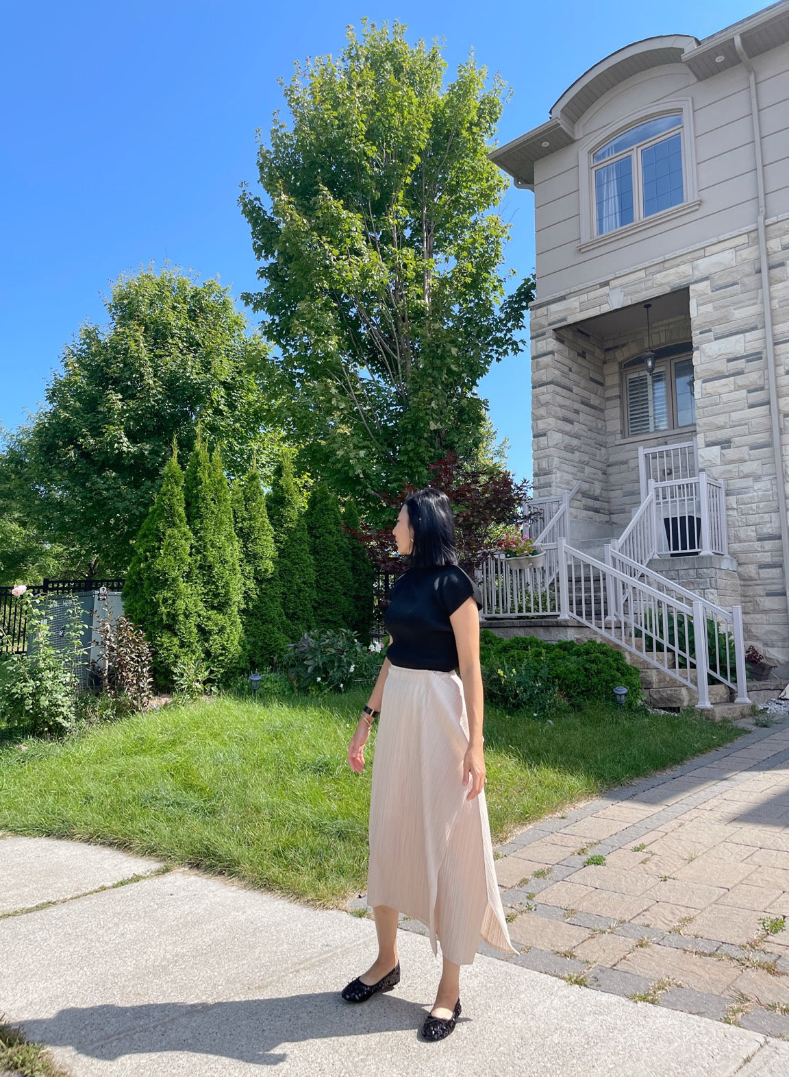 Edge skirt (black, pink, beige, brown)