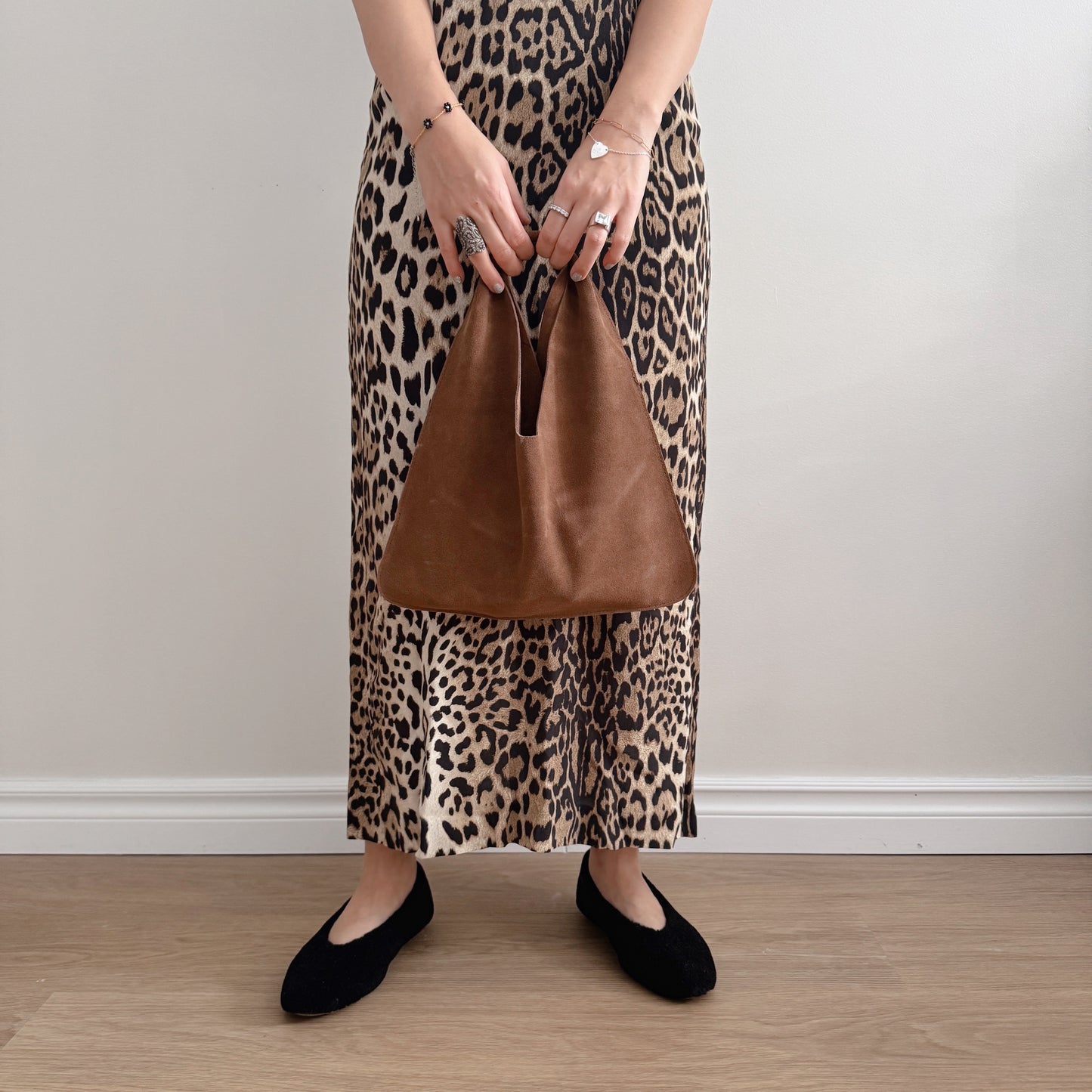 Suede Tote (camel, brown)