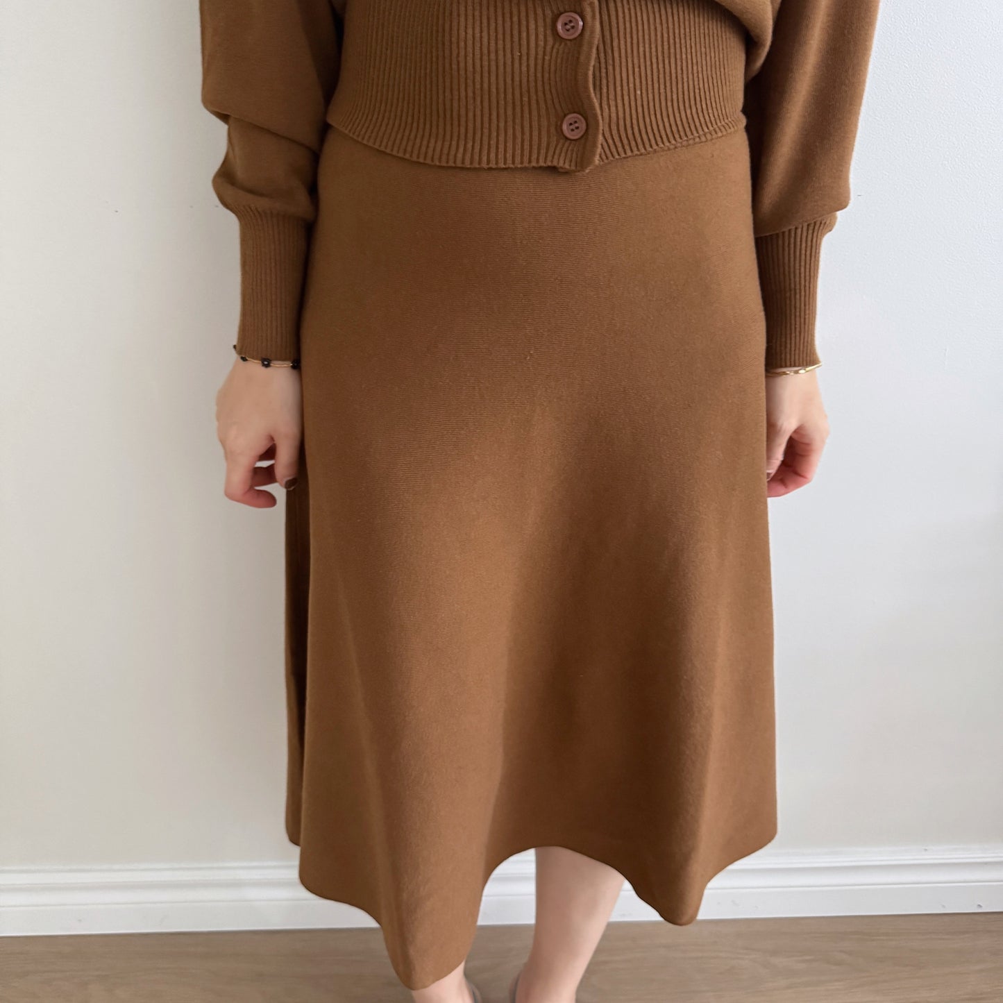 Merino wool cardigan set