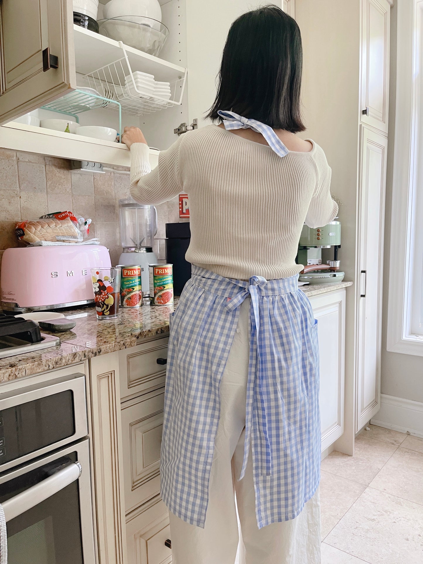 French Apron ( black, pink, blue)