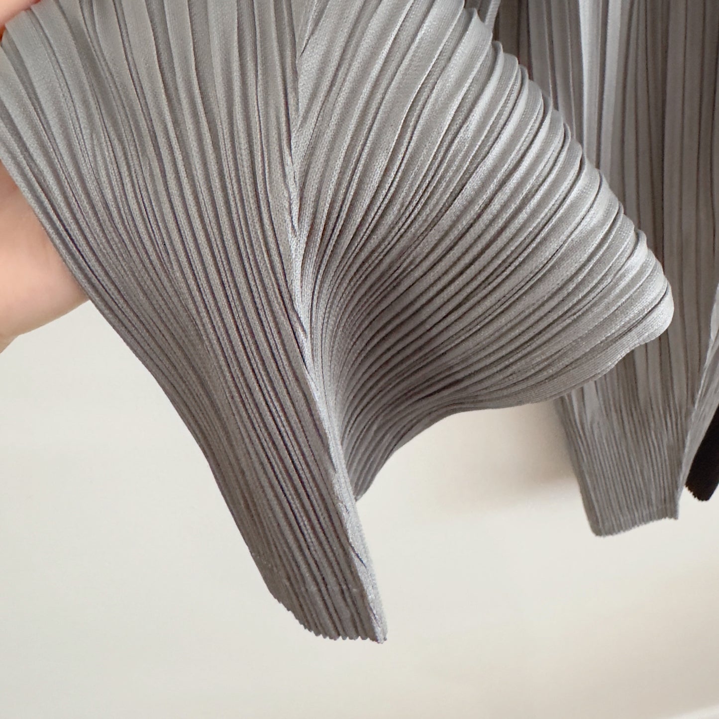 SS)Pleated baggy pants (gray,black)