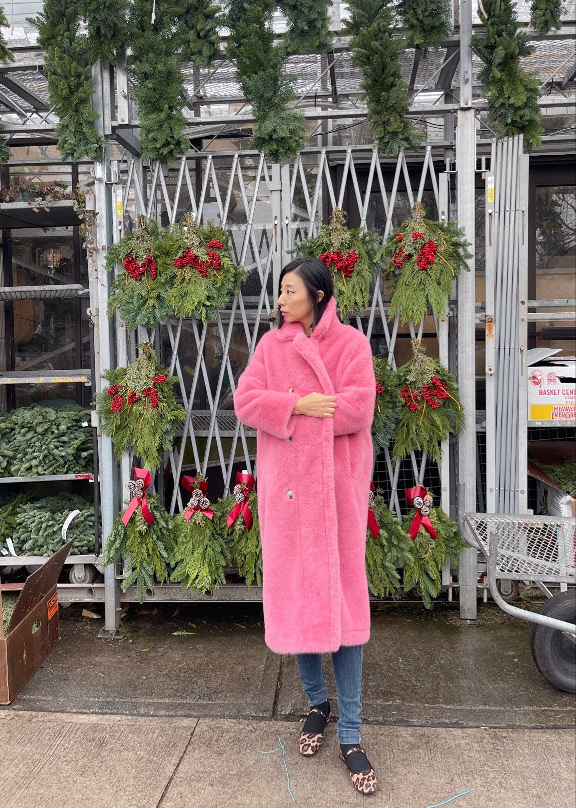 Eco mink coat