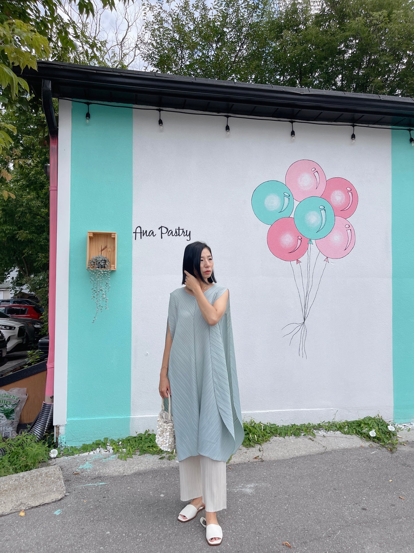solid dress (black, pastel blue ,pink)