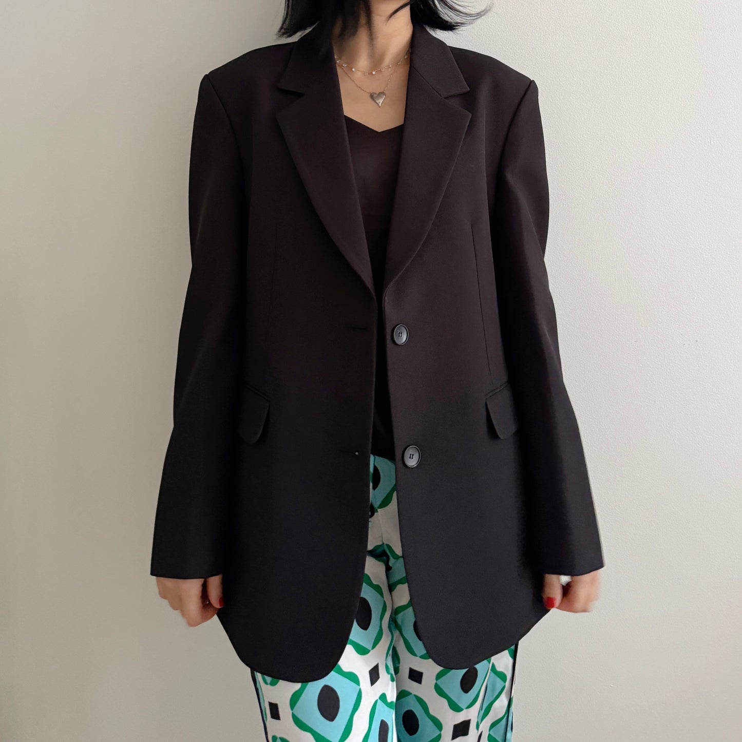 Oversized blazer (gray, black)