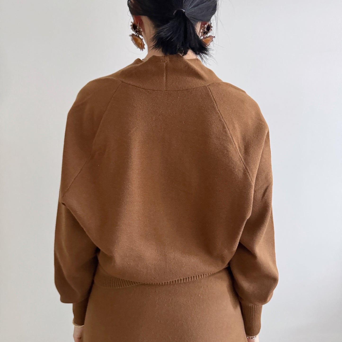 Merino wool cardigan set