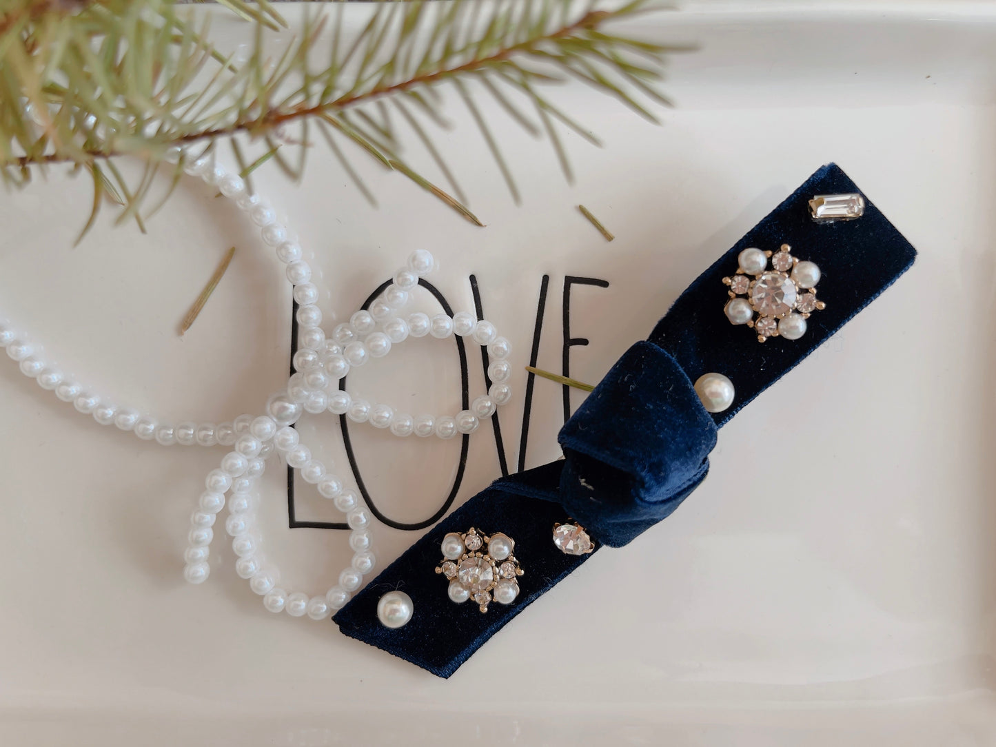 Velvet Ribbon Hair Clips