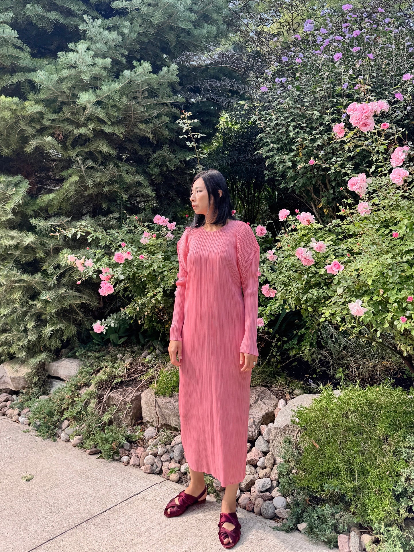 Edge dress (pink, blue)