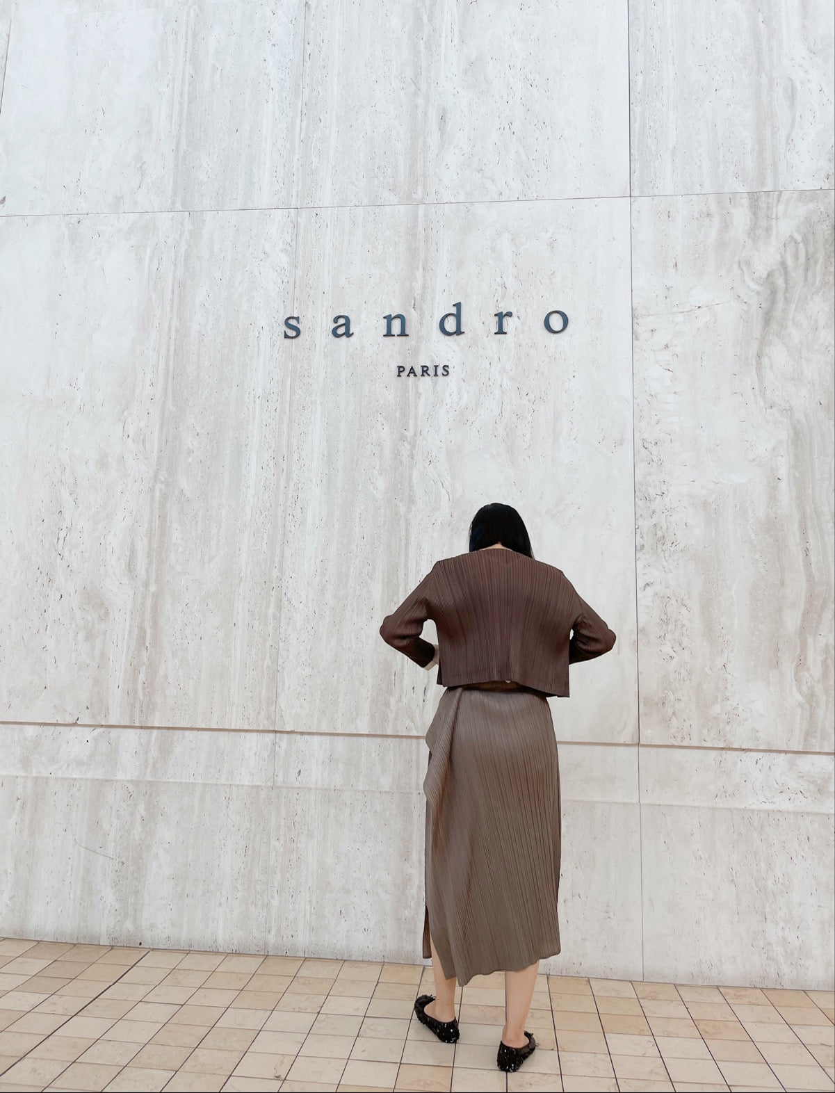 Edge skirt (black, pink, beige, brown)