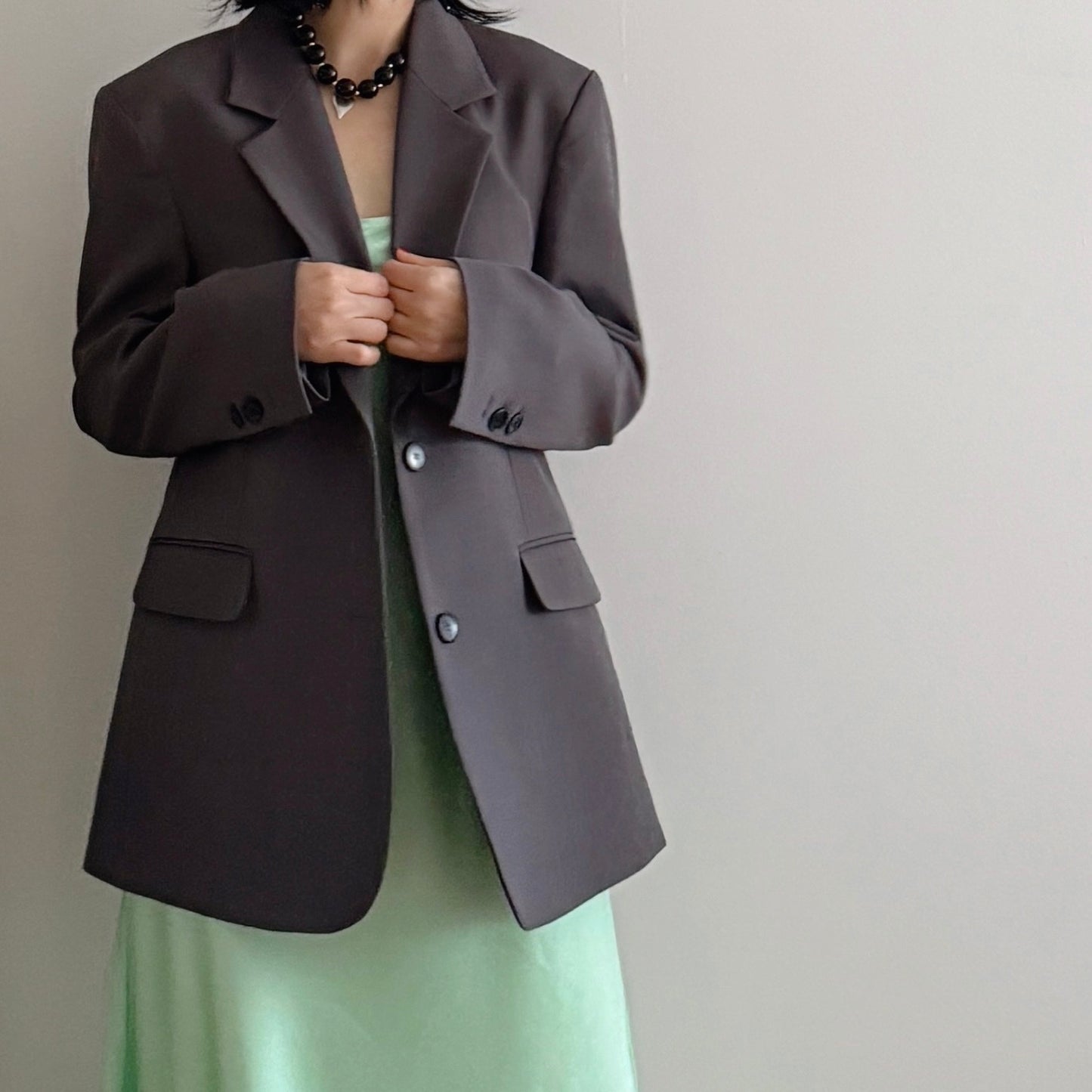 Oversized blazer (gray, black)