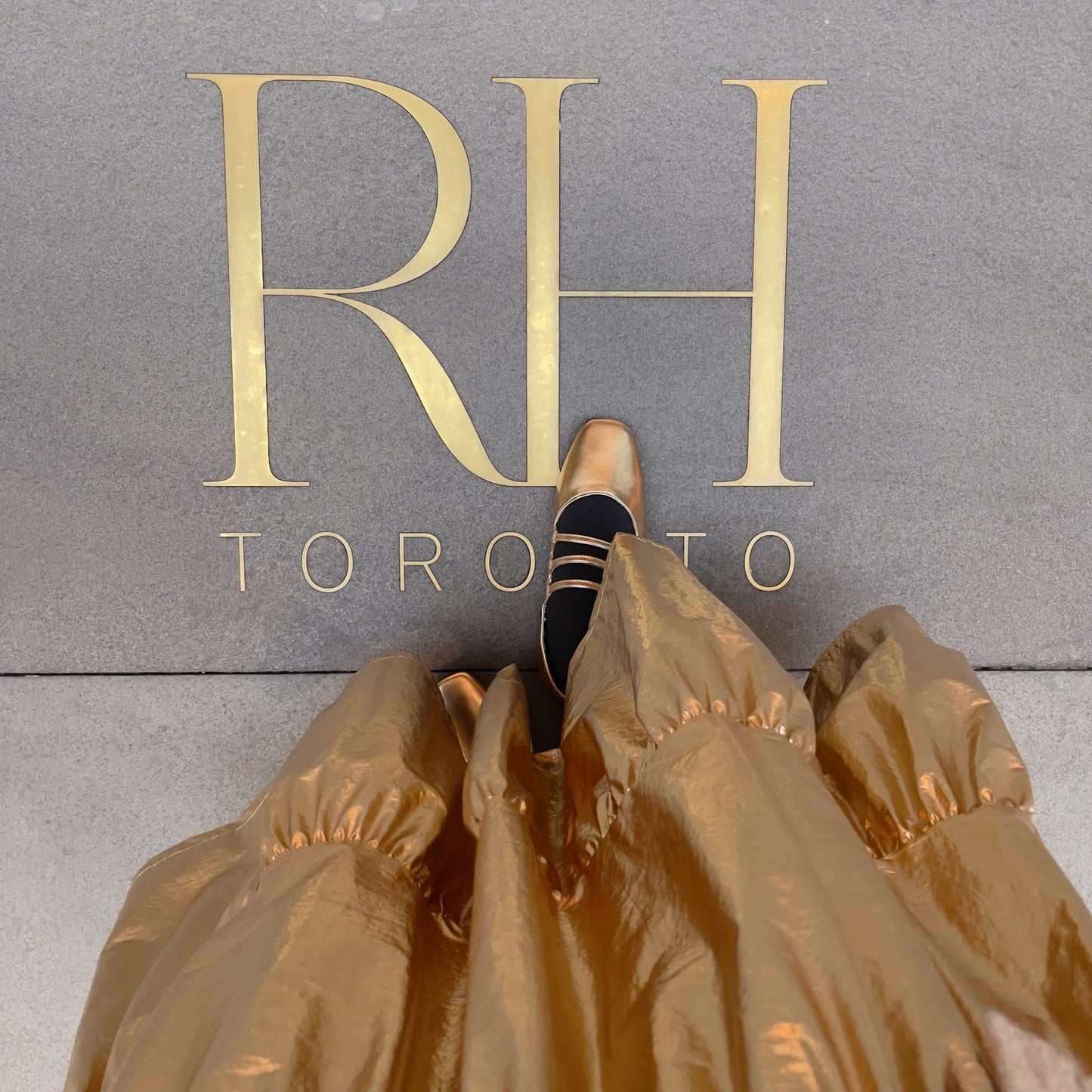 Metallic maxi skirt (silver,gold)