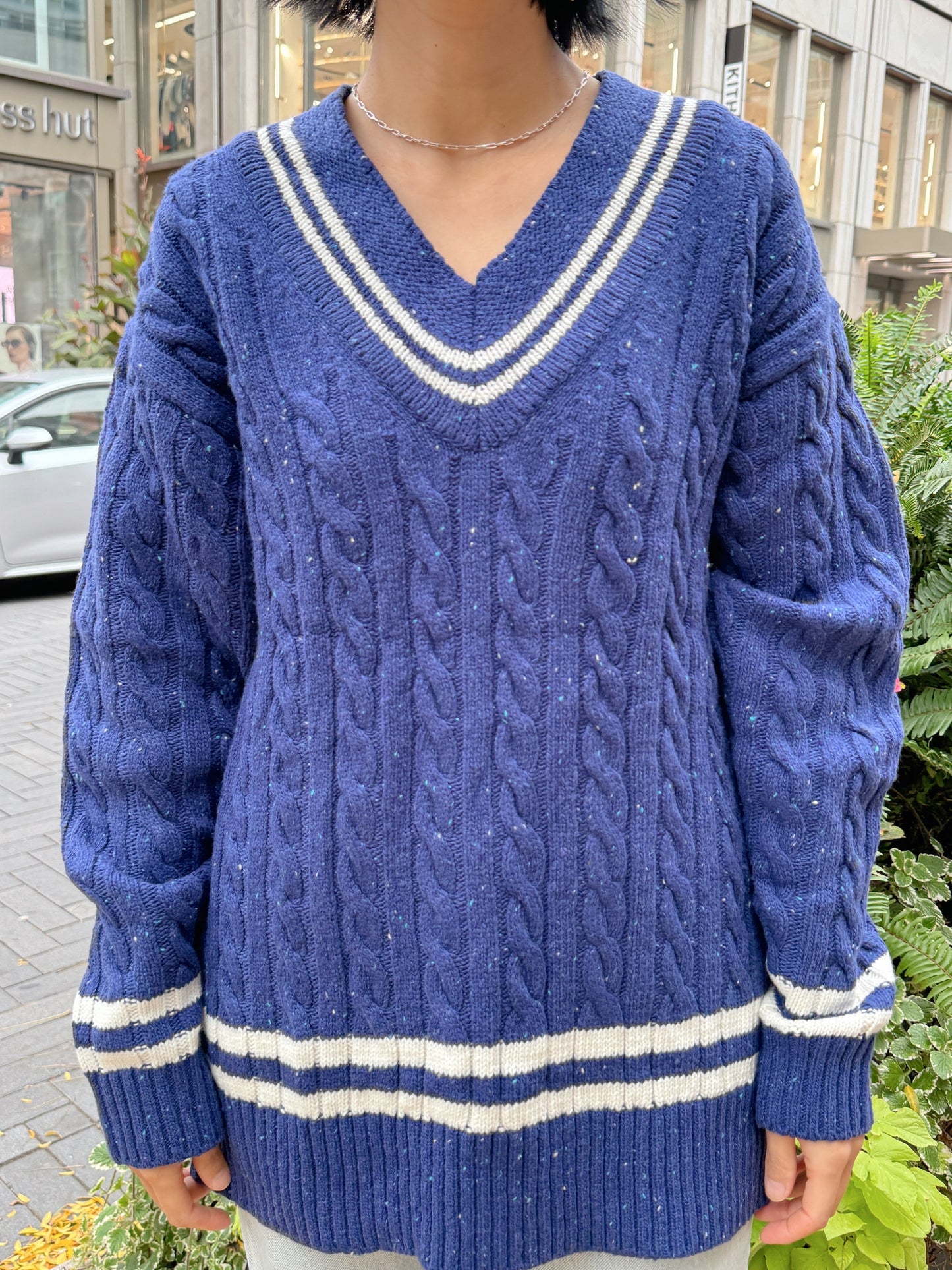 Noel cable knit (blue,red)
