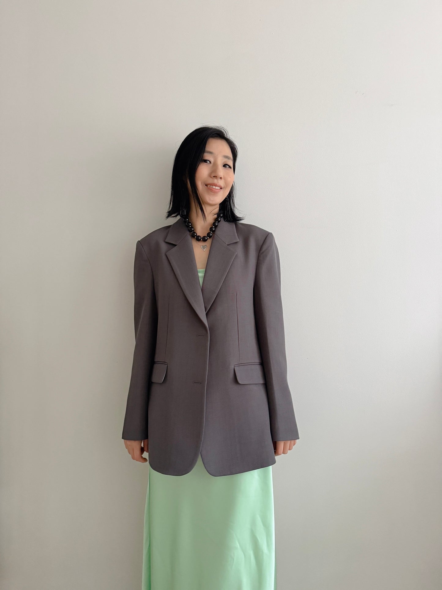 Oversized blazer (gray, black)