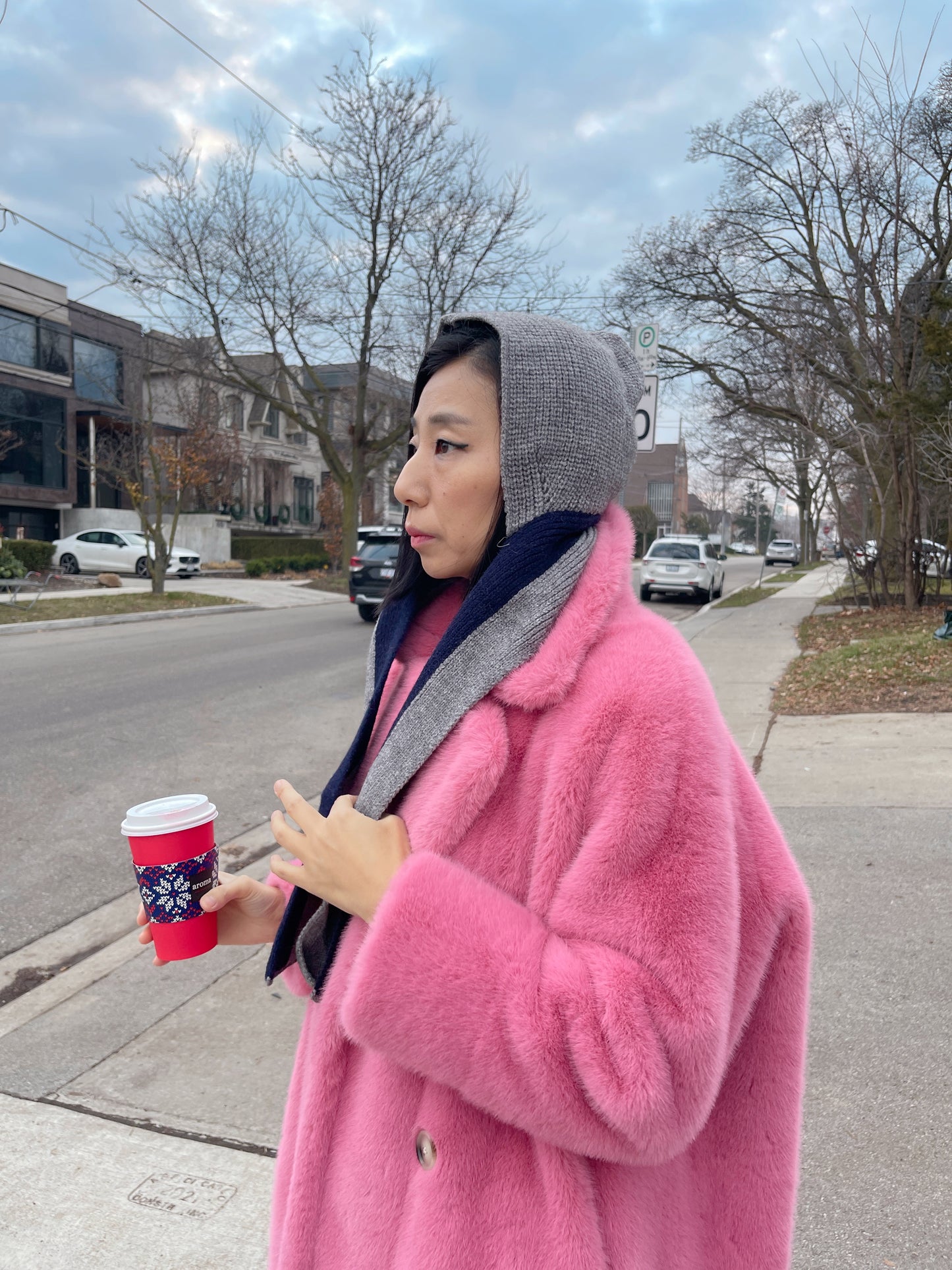 Eco mink coat