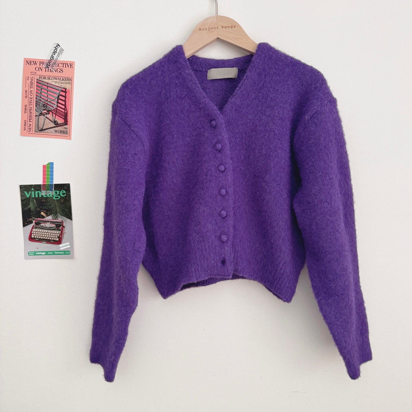 Premium Purple wool cardigan