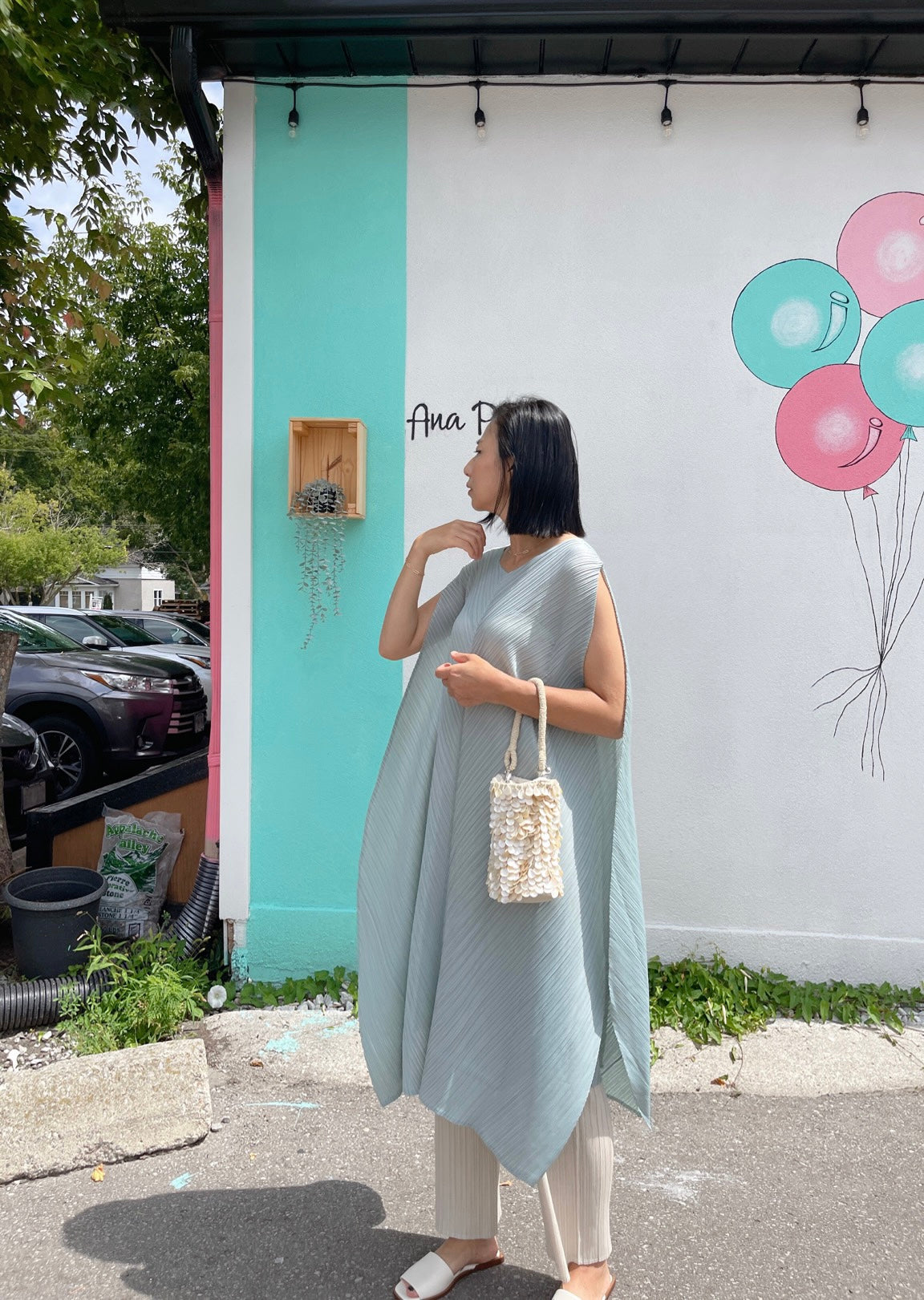 solid dress (black, pastel blue ,pink)