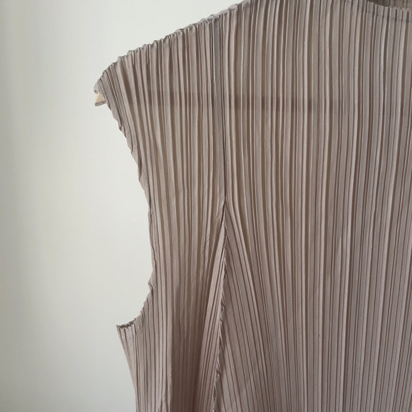 Pleats A line long top (ivory,black,mocha)