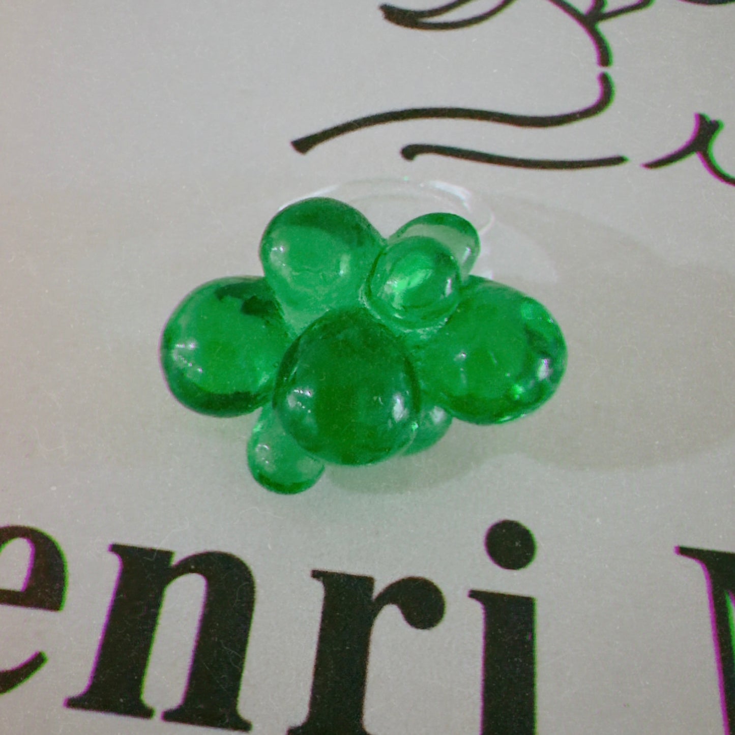 Flower acrylic ring(blue, Green, White)