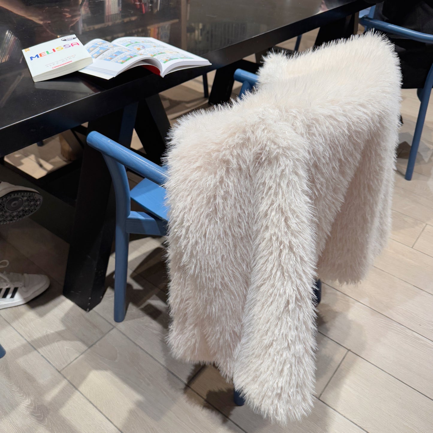Mimi eco Fur Jacket (ivory, black)