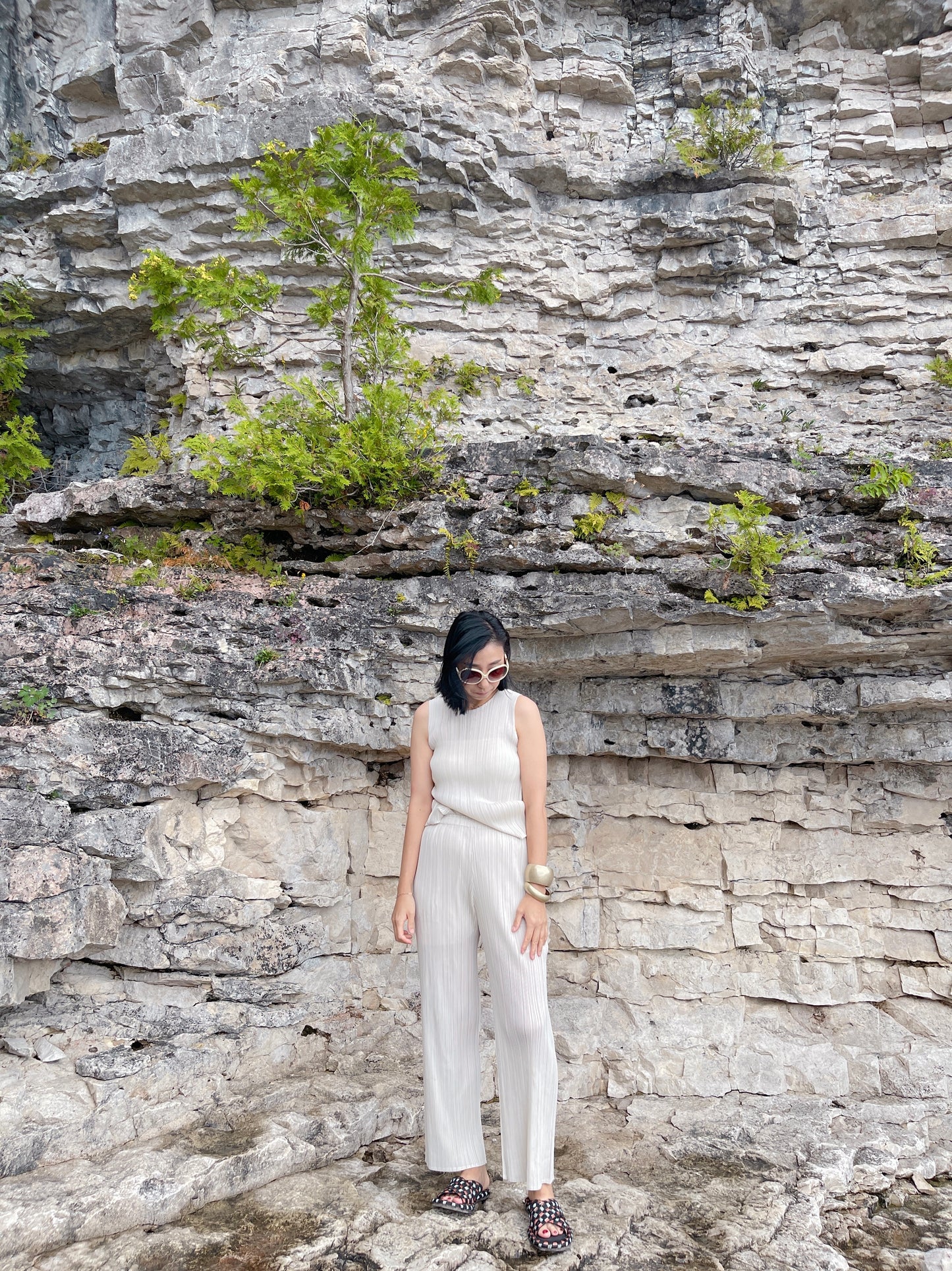Straight Pants (gray khaki, ruby ,gray, black, ivory, orange, pink)