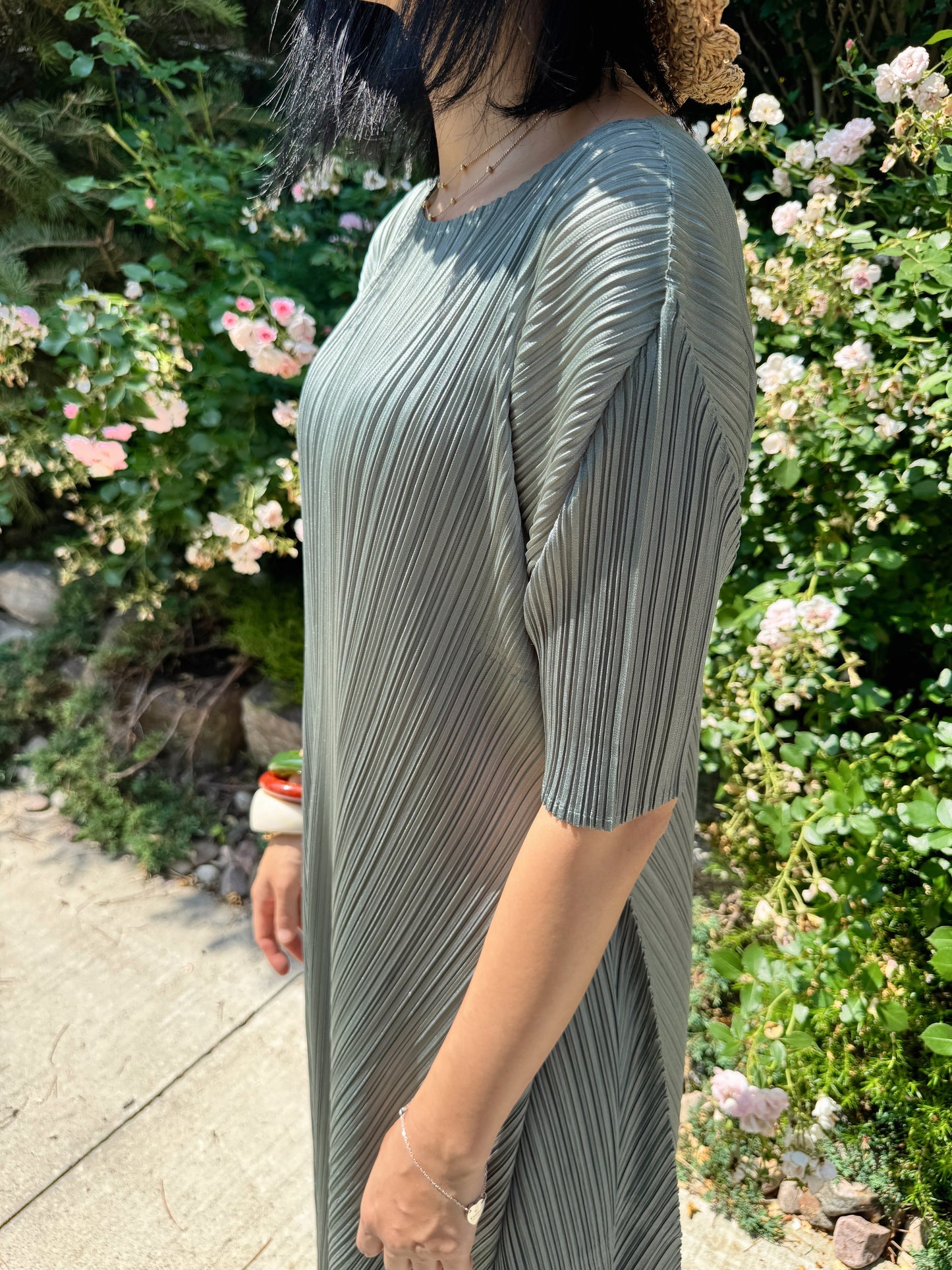 Pleats A-line Dress