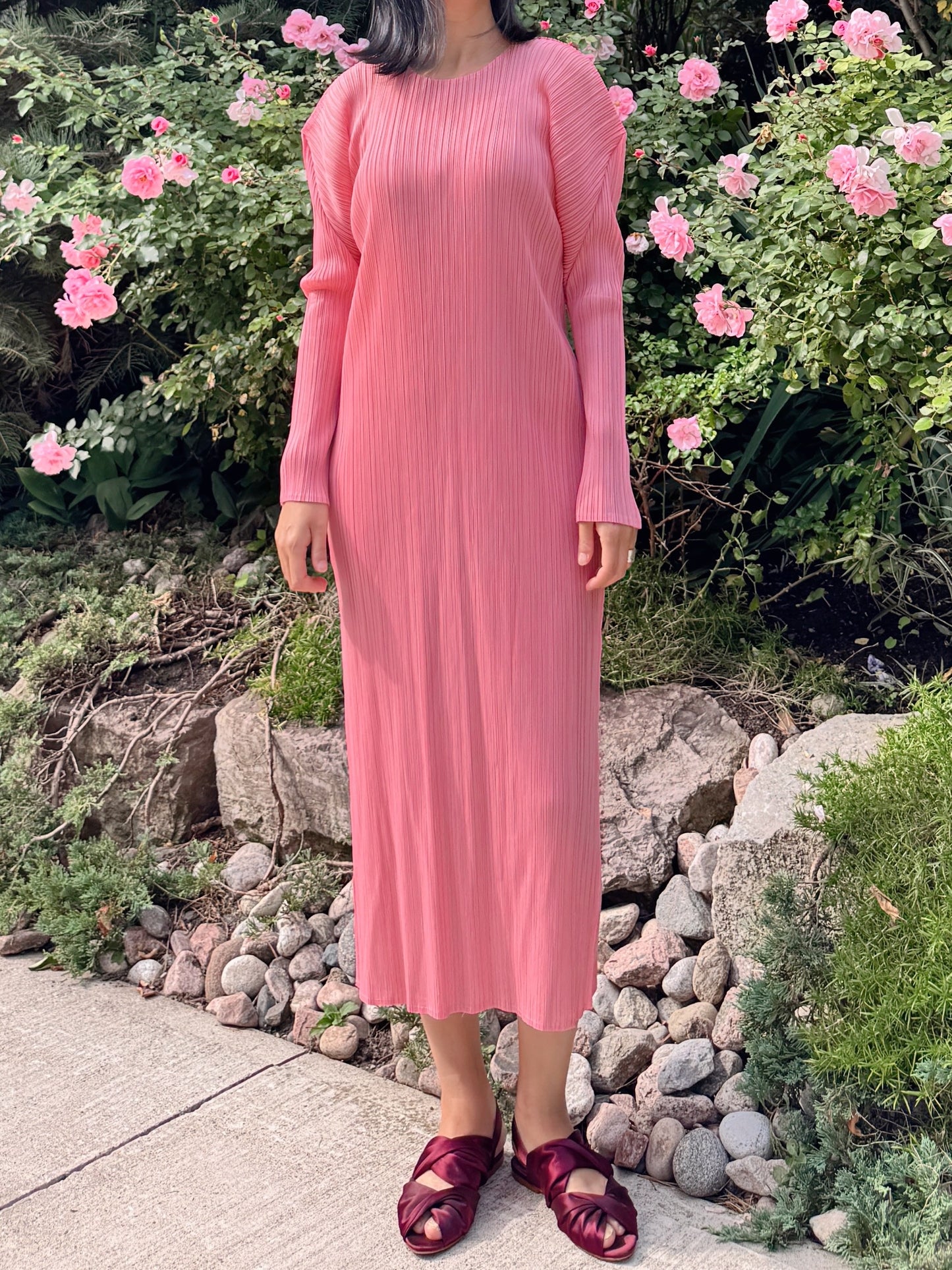 Edge dress (pink, blue)