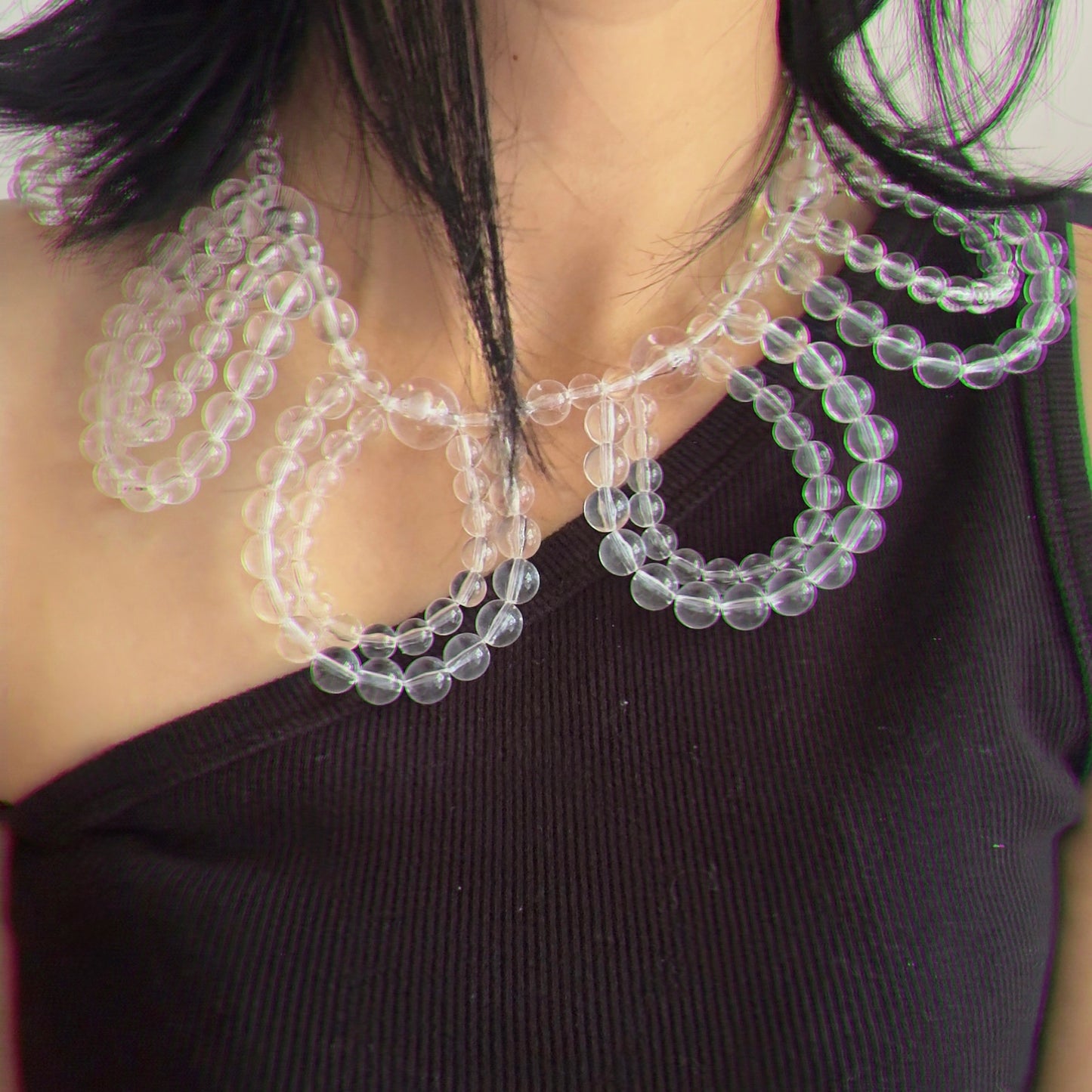 Flower acrylic necklace