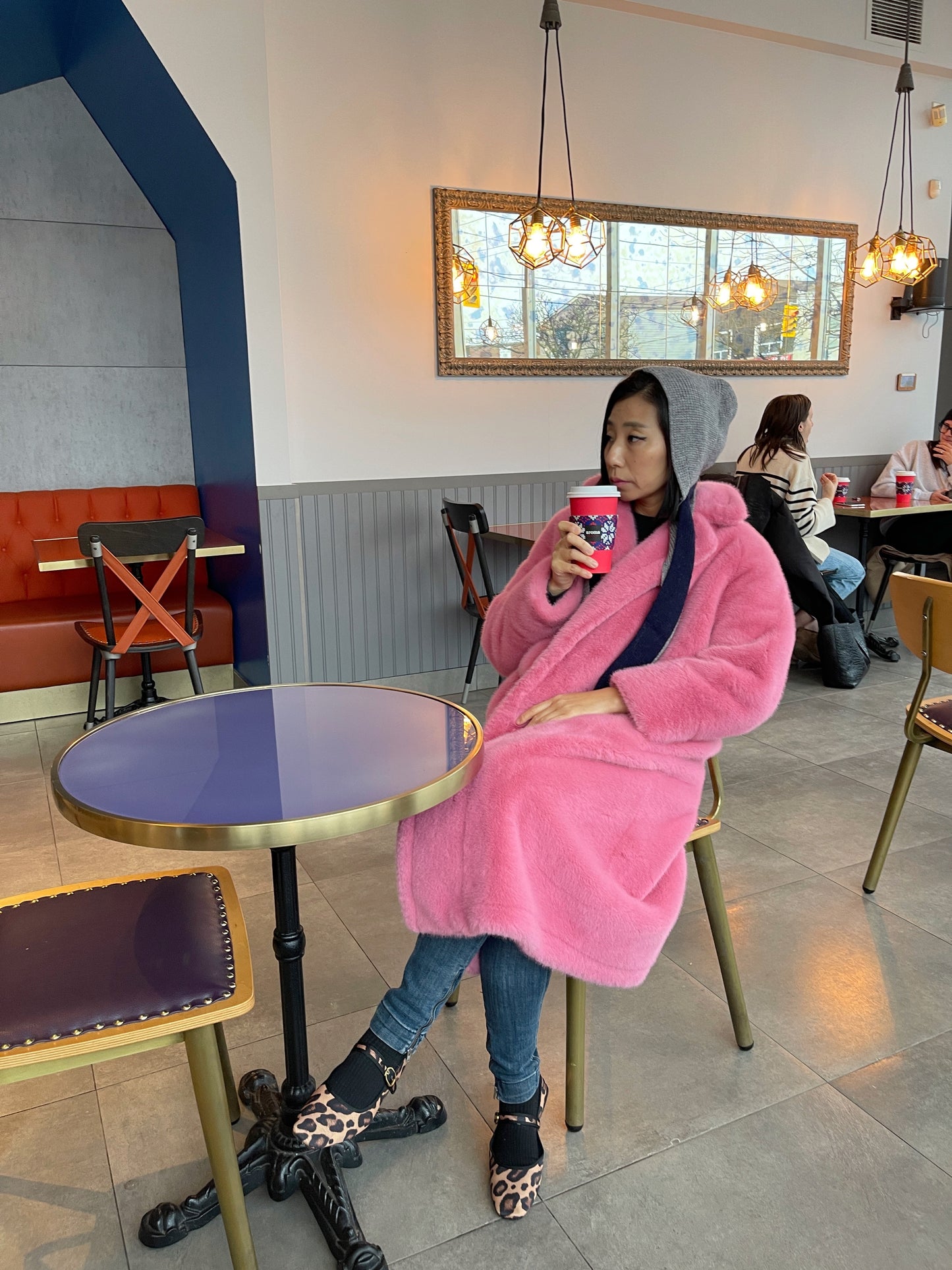 Eco mink coat