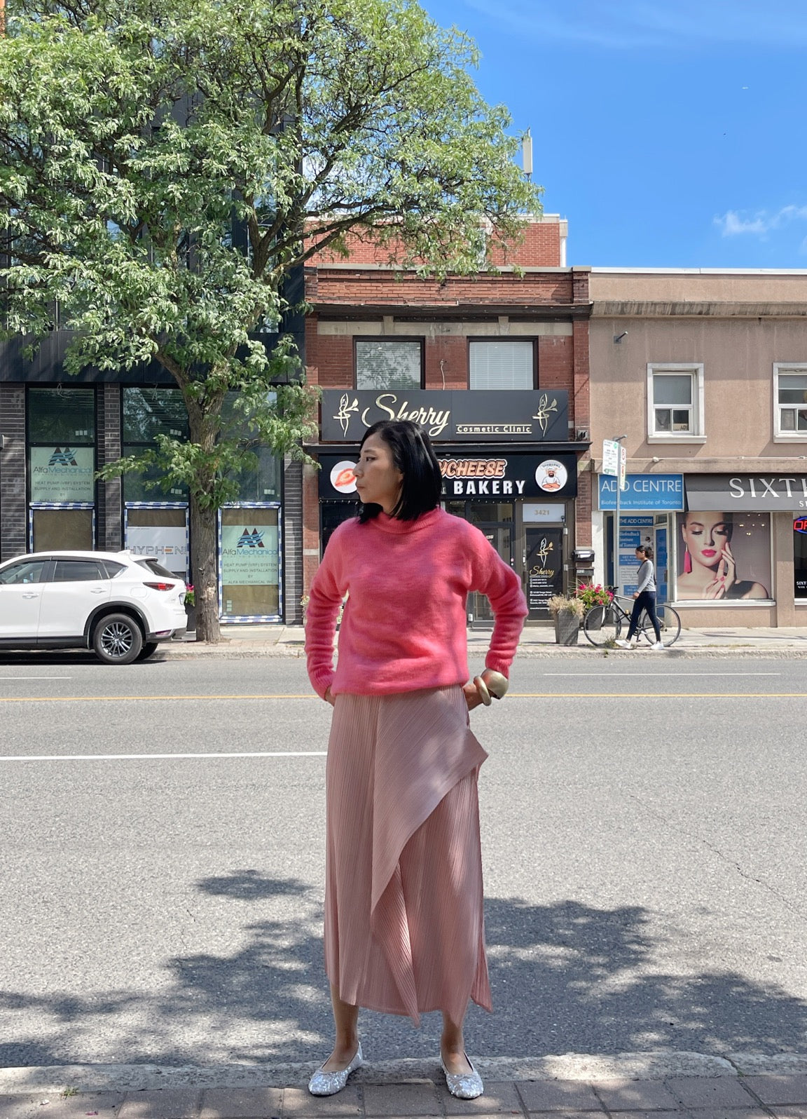 Edge skirt (black, pink, beige, brown)