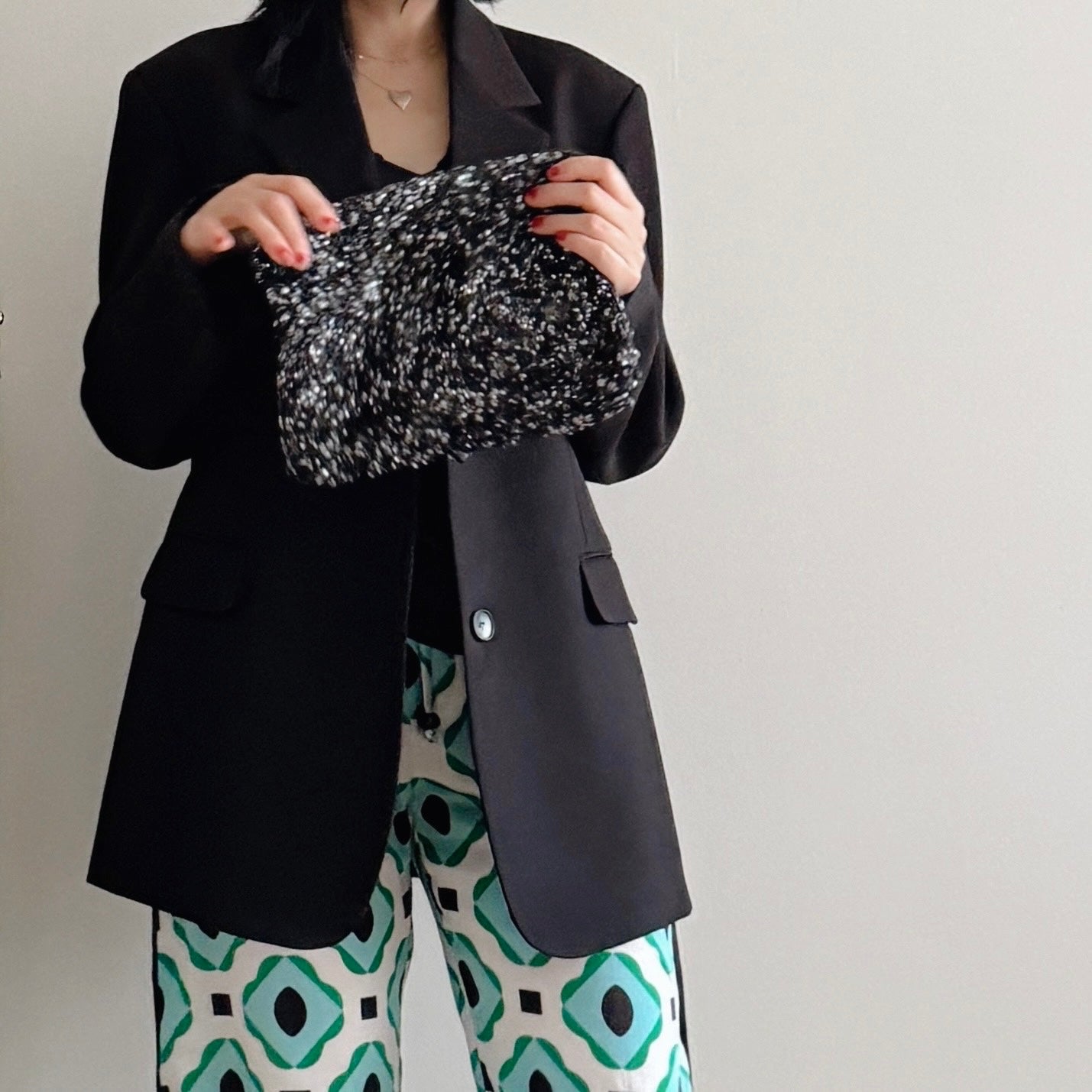 Oversized blazer (gray, black)