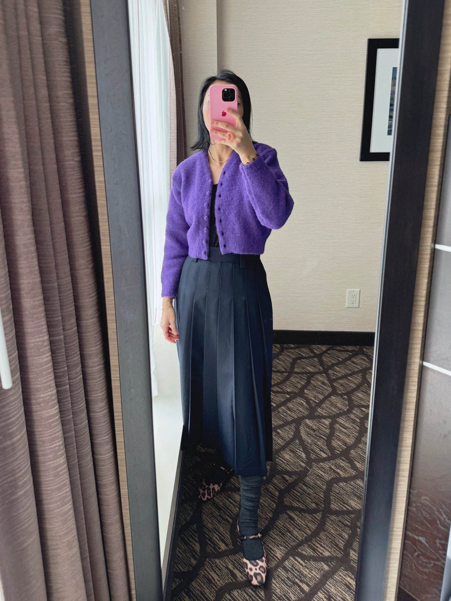 Premium Purple wool cardigan
