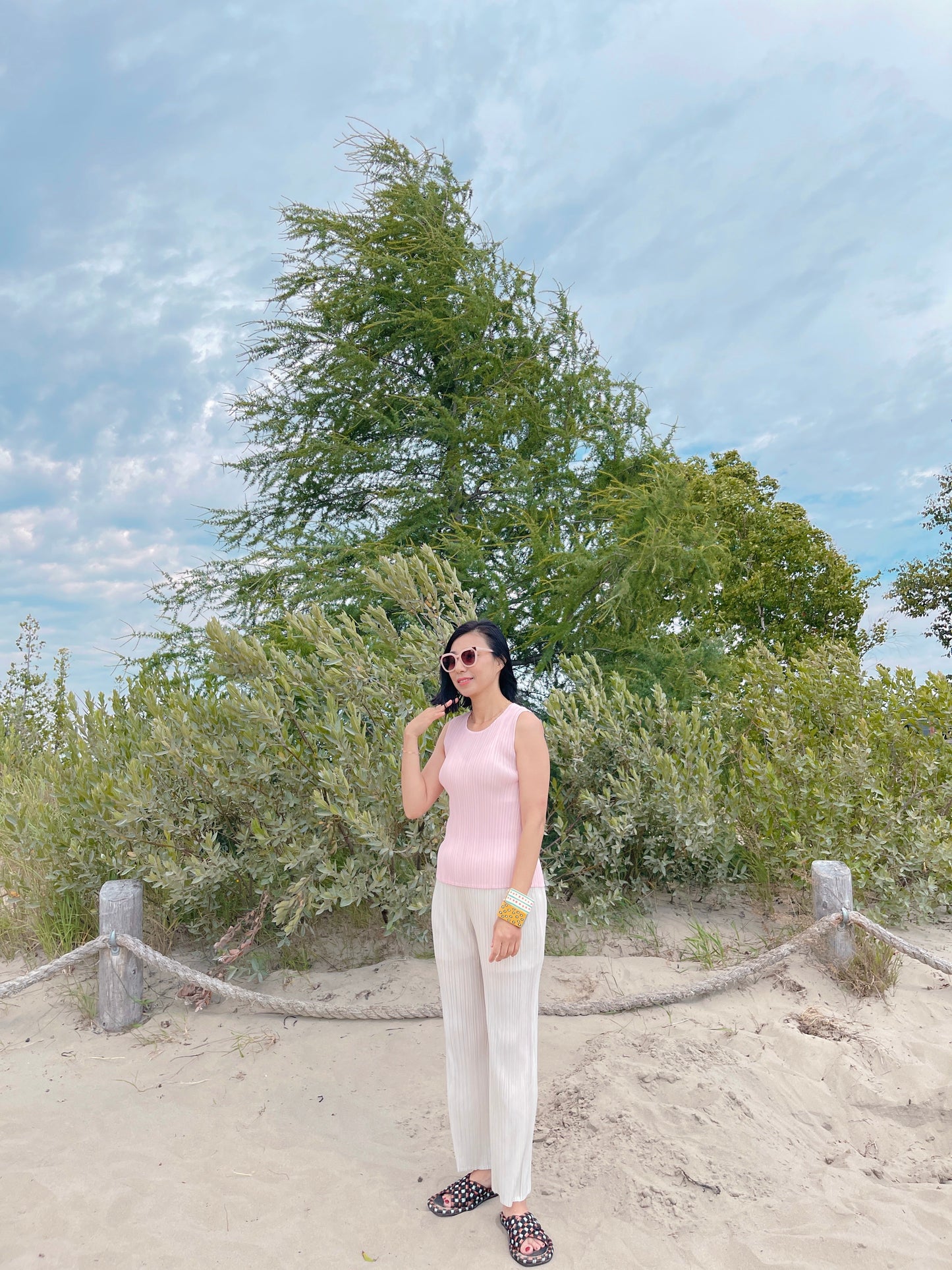 Basic Top (black, ivory, green, pink)